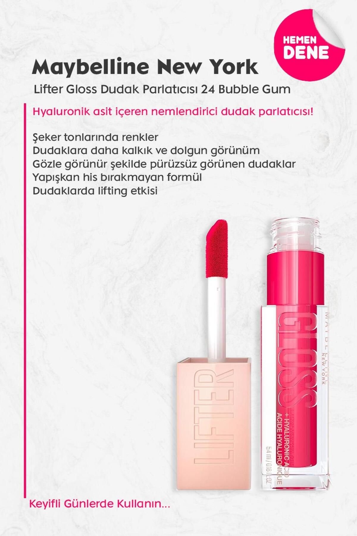 Lifter Gloss Lip Gloss 24 Bubble Gum Maybelline New York