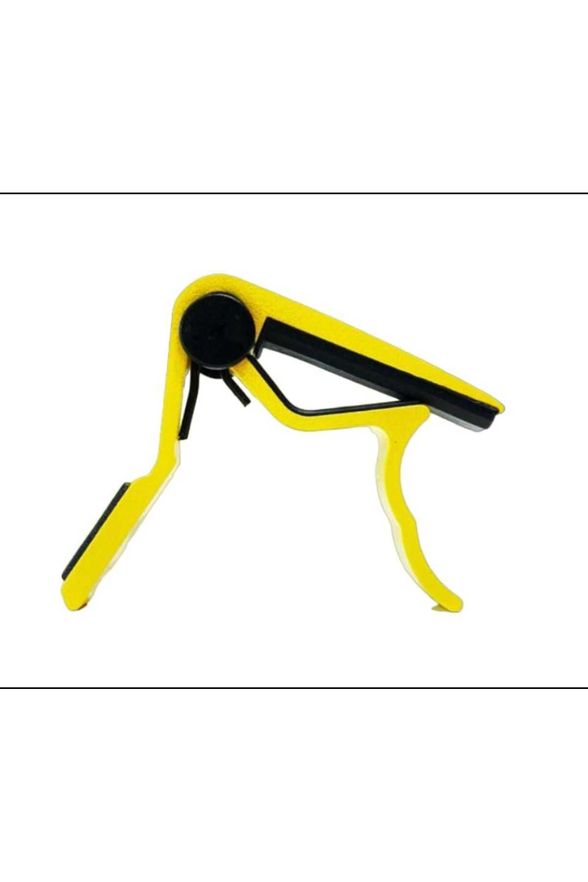 Erga Müzik Capo Metalic (clamp) Pentru Chitară Și Legare - Capo Galben Erga Capo Yellow - One Size