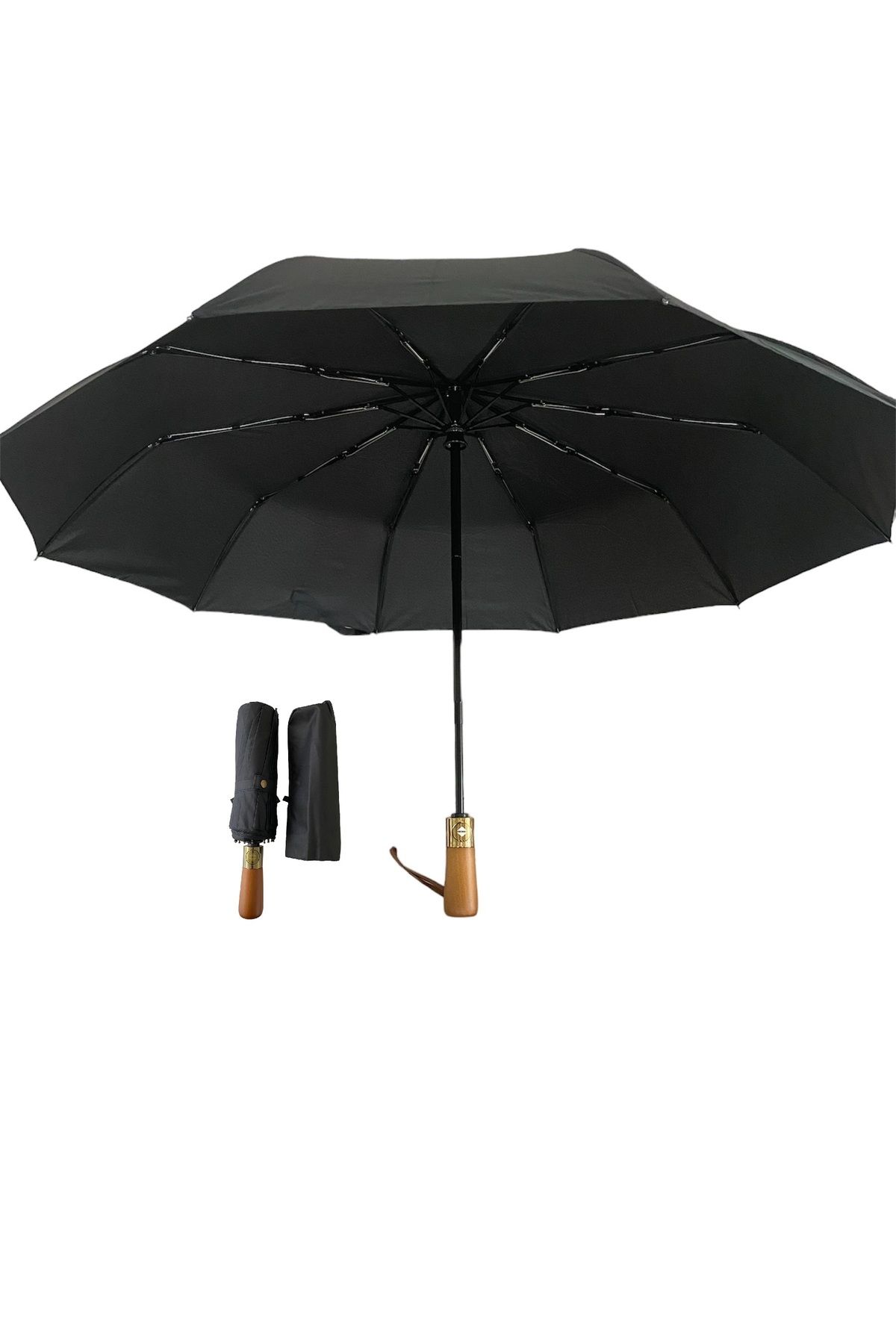 faial High Quality Wooden Handle Umbrella Automatic Windproof