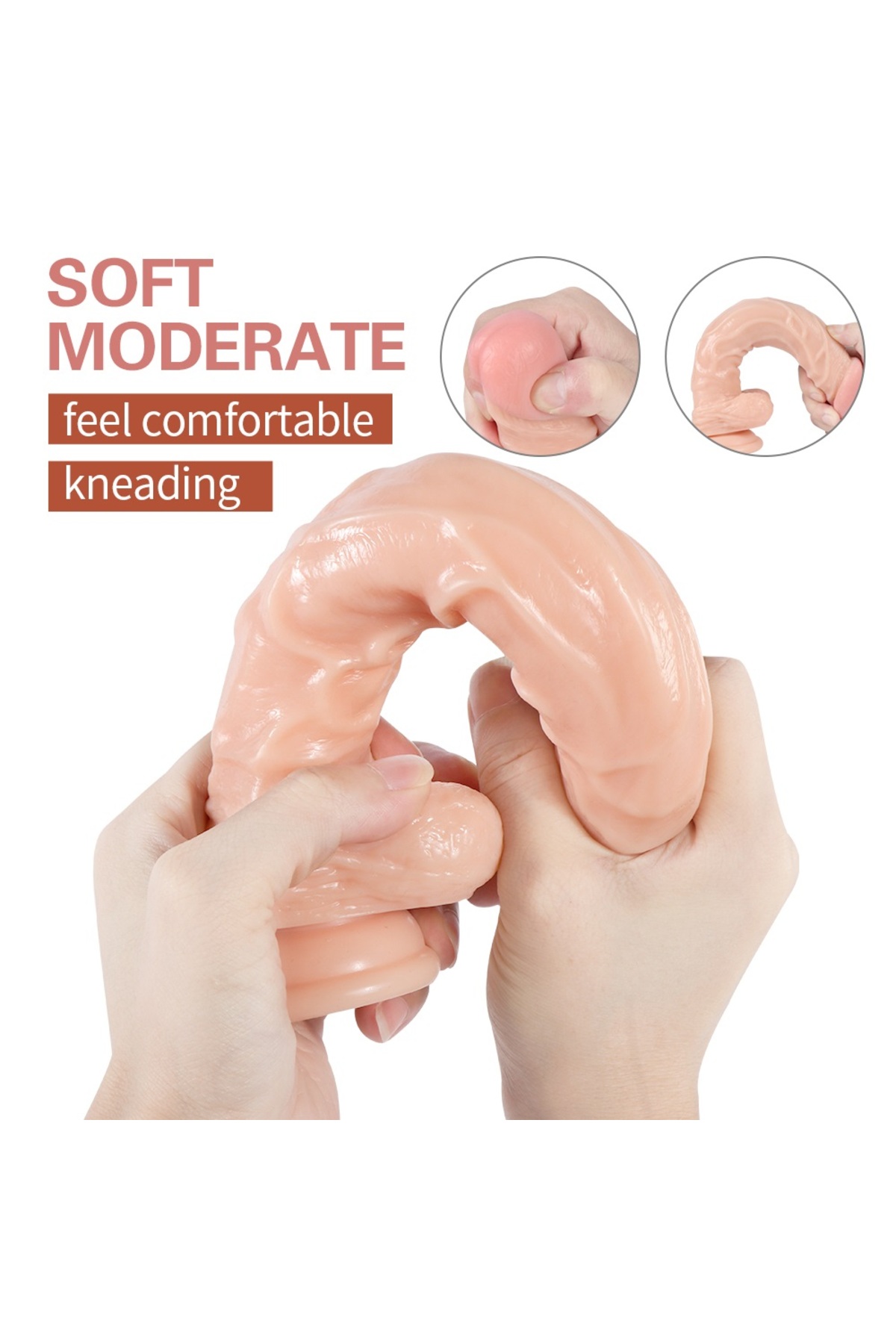 Hızlıexpress 25 cm Vantuzlu Gerçekçi Realistik Kalın Penis Dev Dildo 4