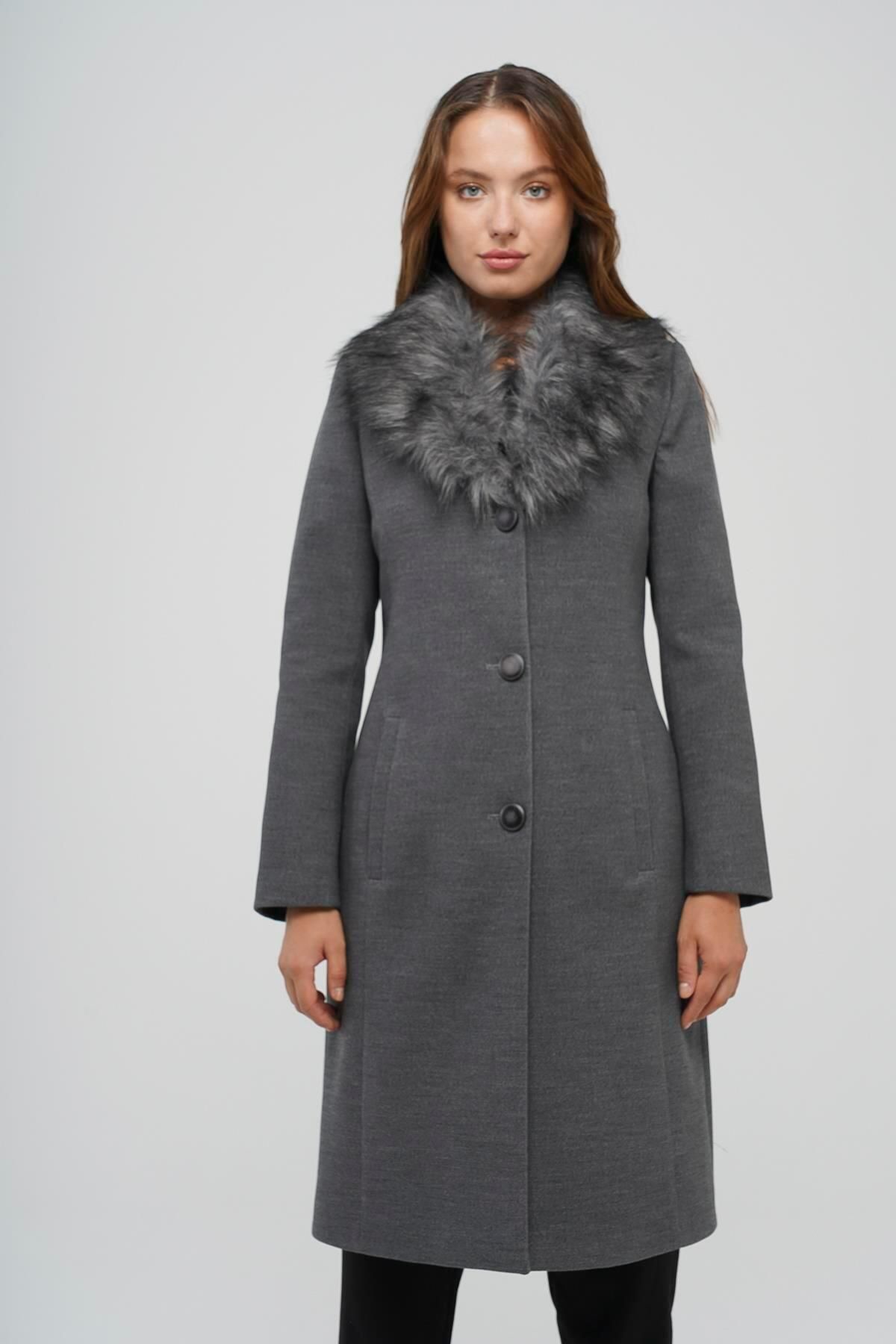 Ralph lauren faux 2025 fur collar coat
