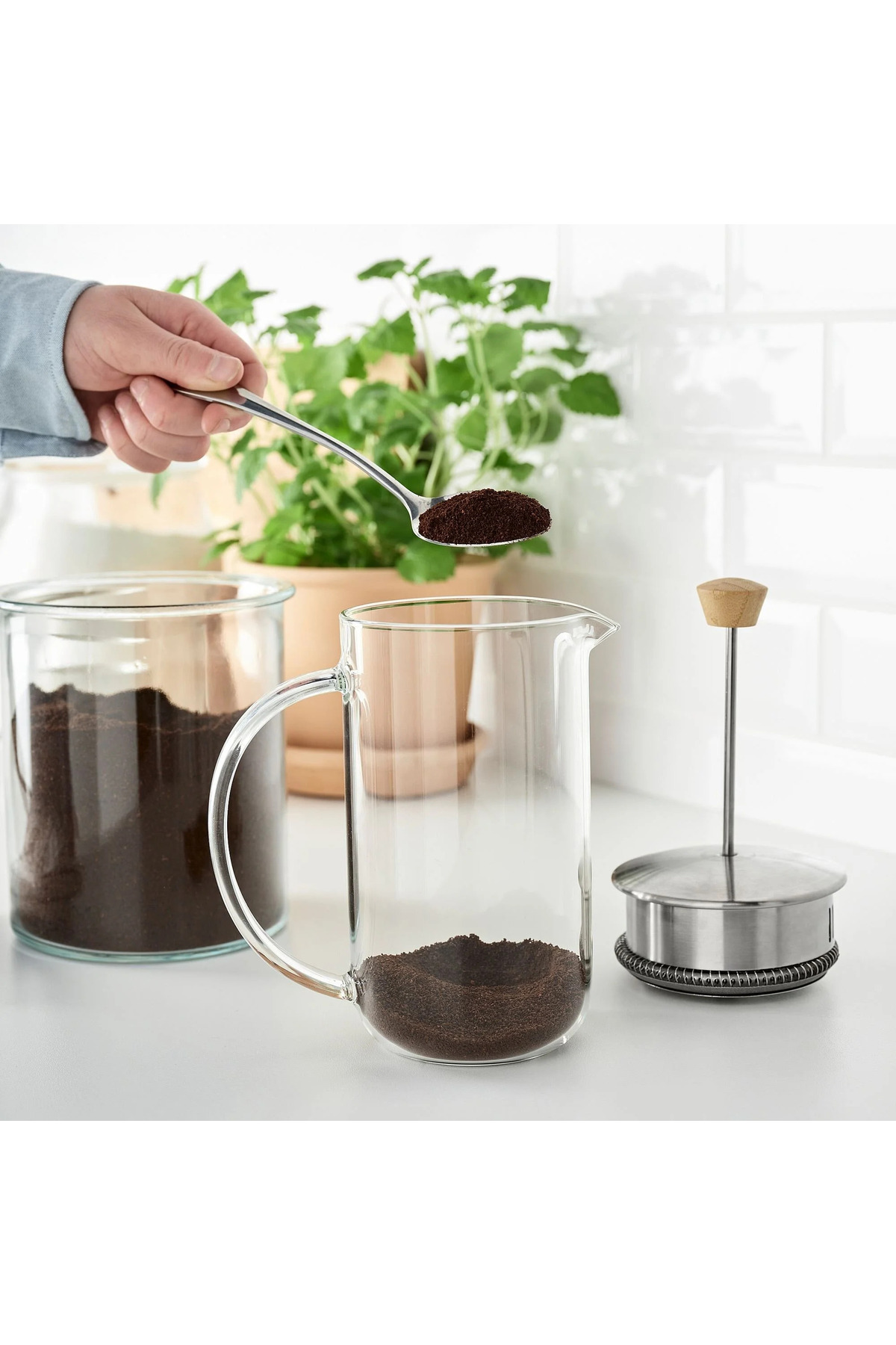 IKEA 365+ french press, paslanmaz çelikbambu, 1 lt Fiyatı, Yorumları