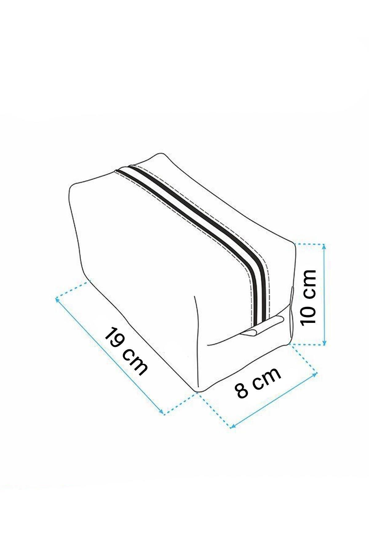 کیف آرایشی سایز متوسط ​​مشکی مخمل دار BAHELS