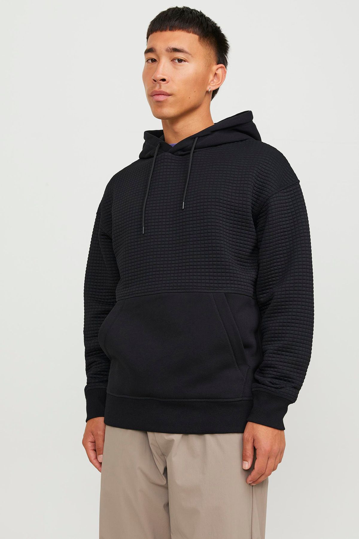 Core Jcoblack Relaxed Fit Hooded Sweat مردانه SWEAT 12245407 Jack & Jones