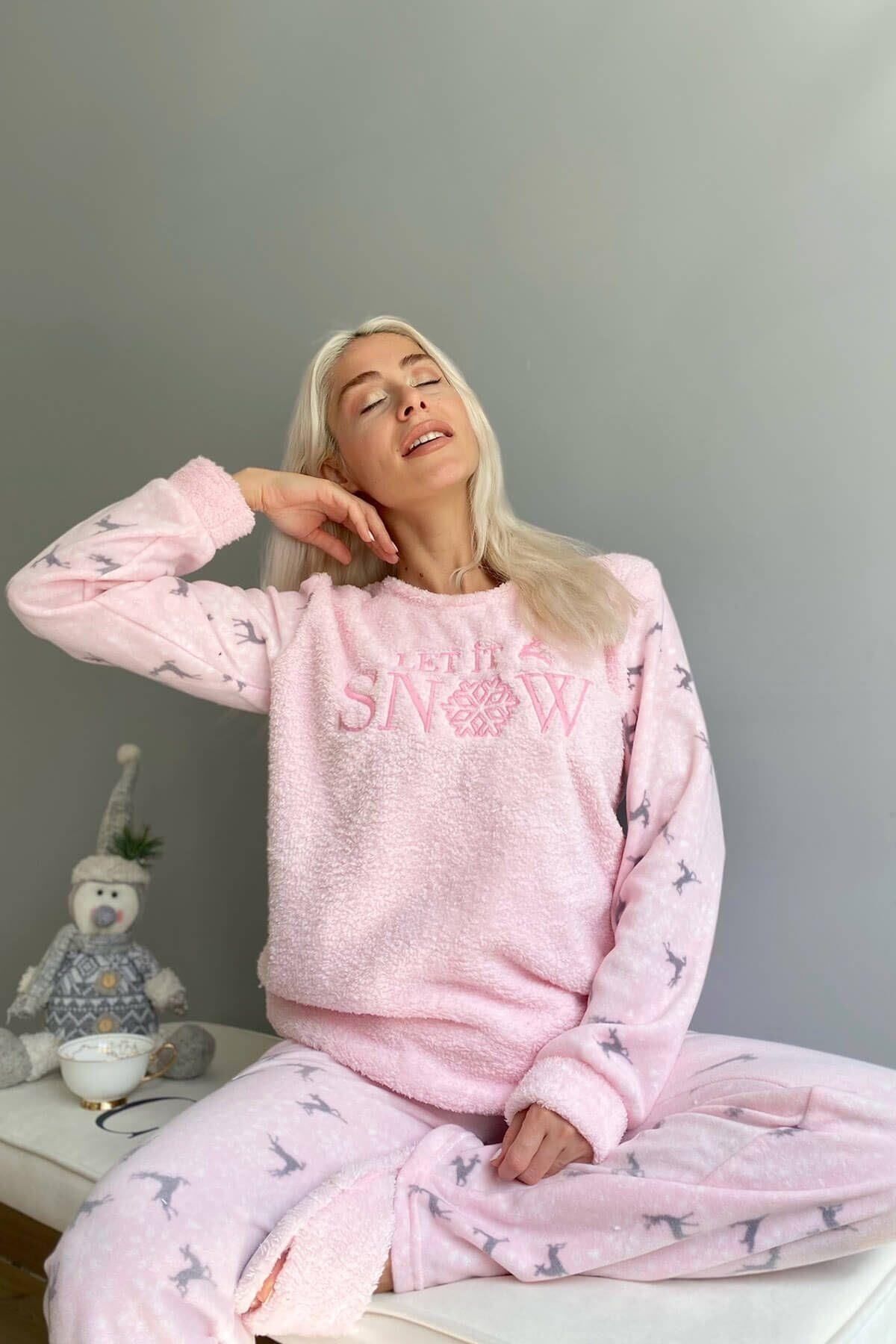 Women's plush pajama set new arrivals