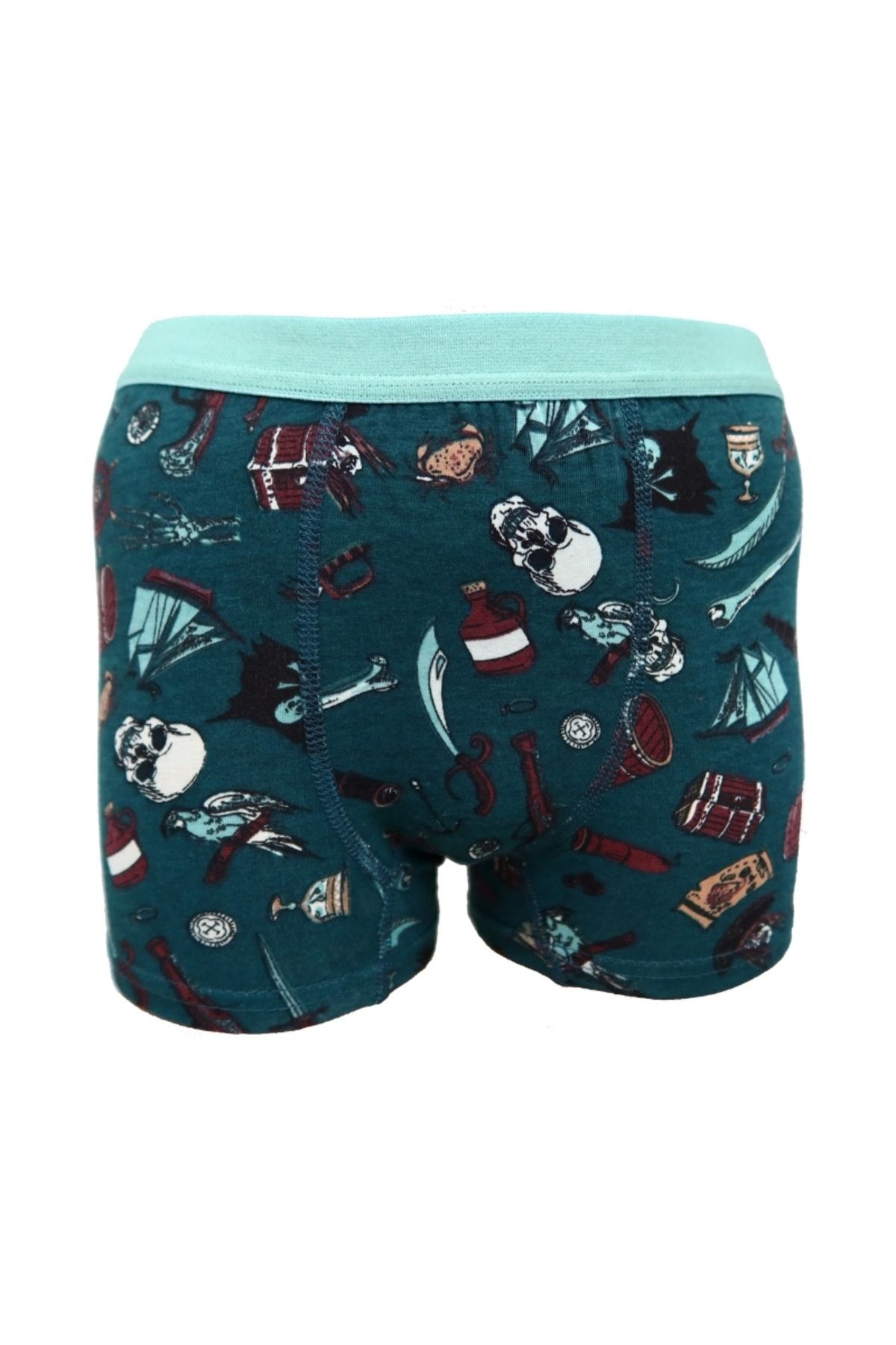 ALYA UNDERWEAR Boys' Boxer Shorts, Pirate Printed Pack of 3 - Trendyol