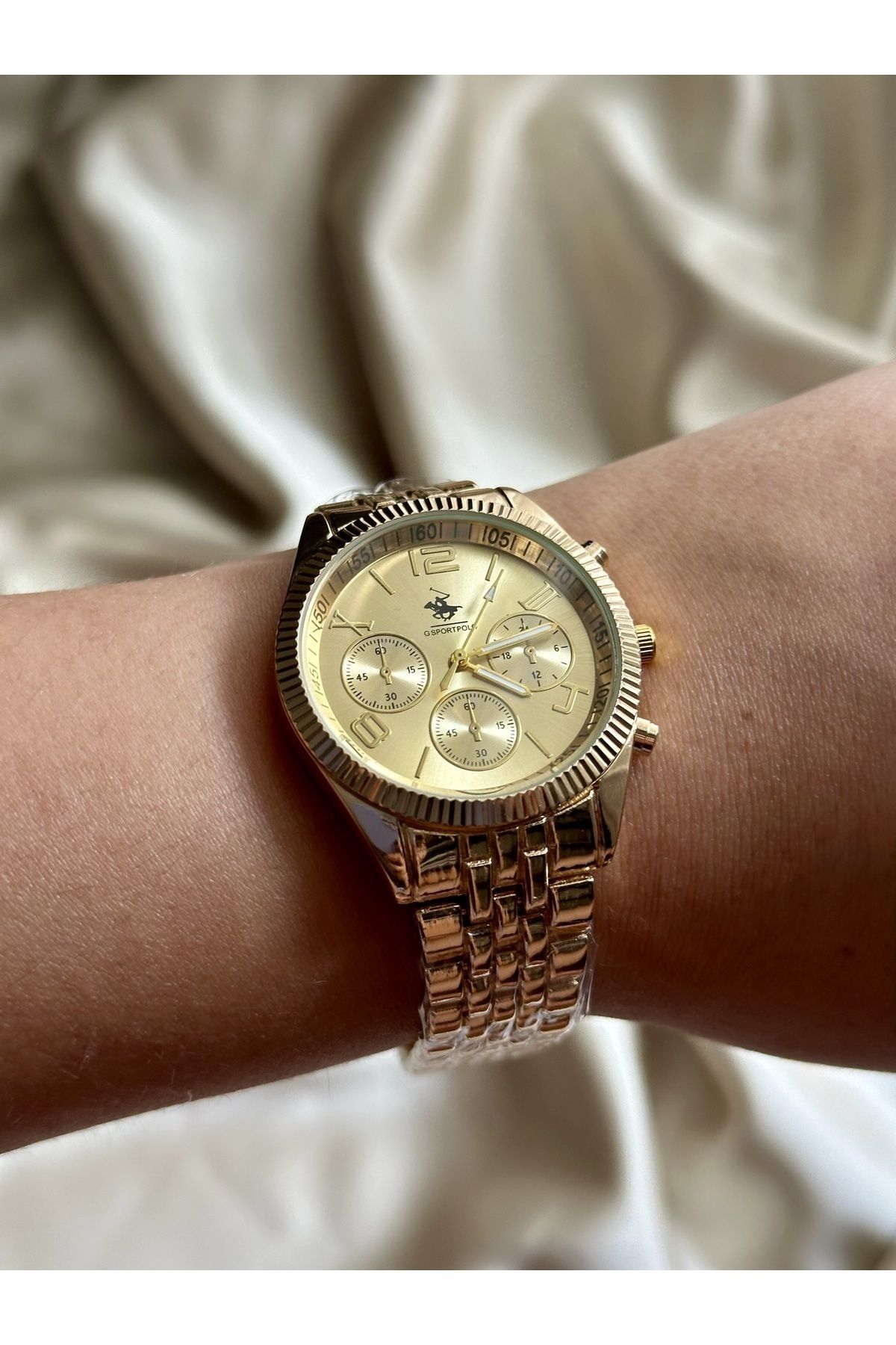 G Sport POLO Watch Yellow Gold Trendyol