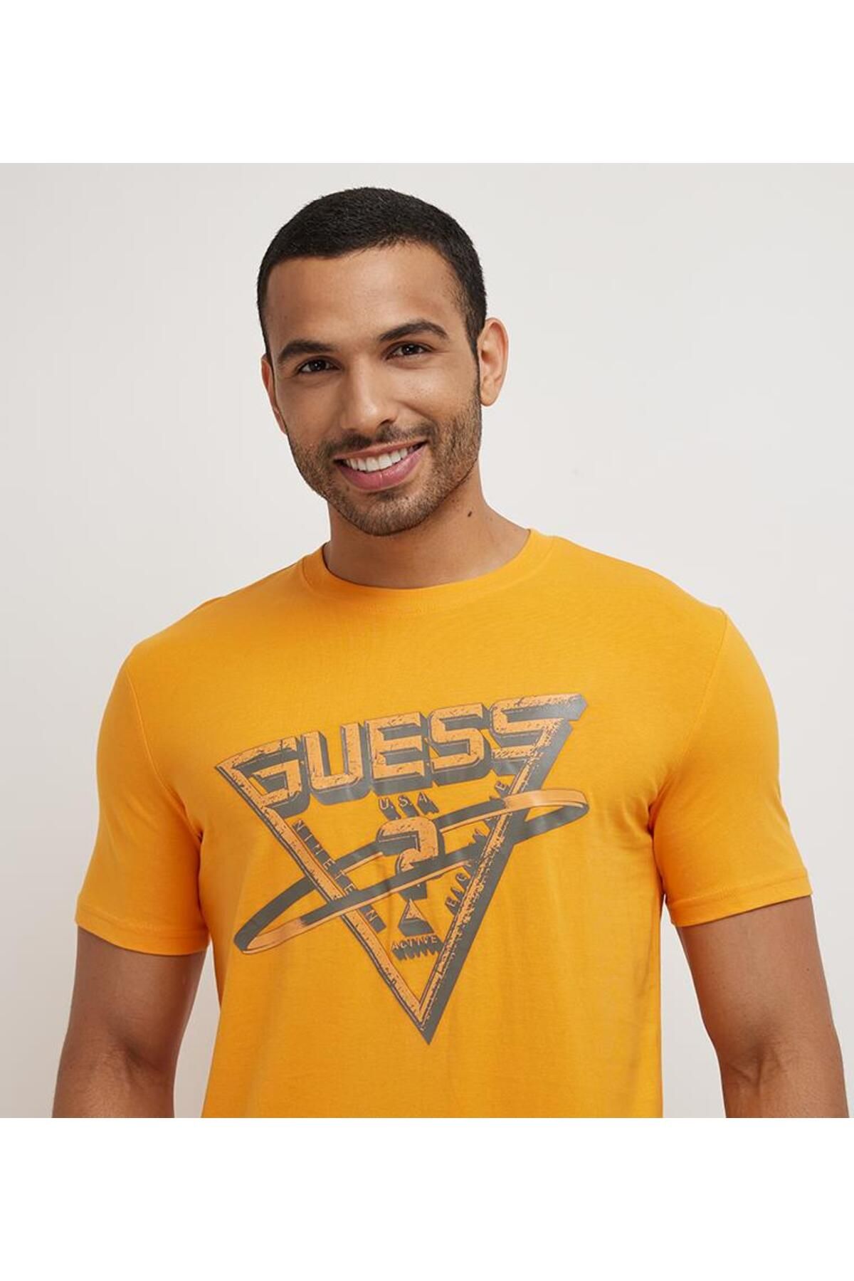 Guess T Shirt Orange Regular fit Trendyol