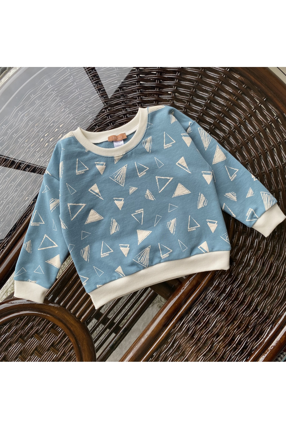 سویشرت پسرانه آبی HUG | HUG-350 اورجینال - تصویر 2