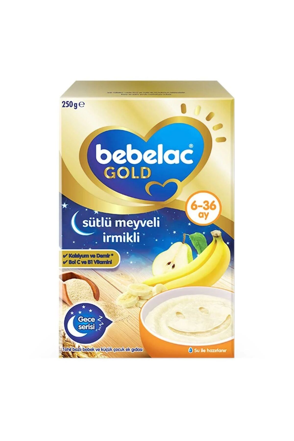 Bebelac Gold Sütlü Meyveli İrmikli Kaşık Maması 250gr