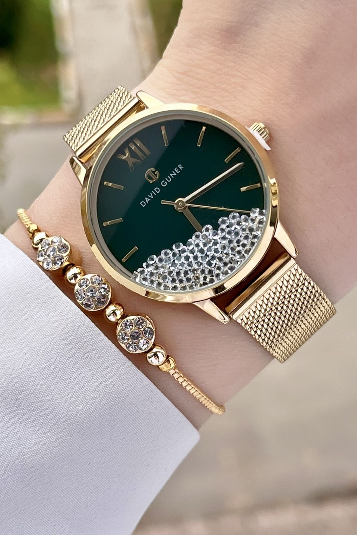 Gold colored watches sales