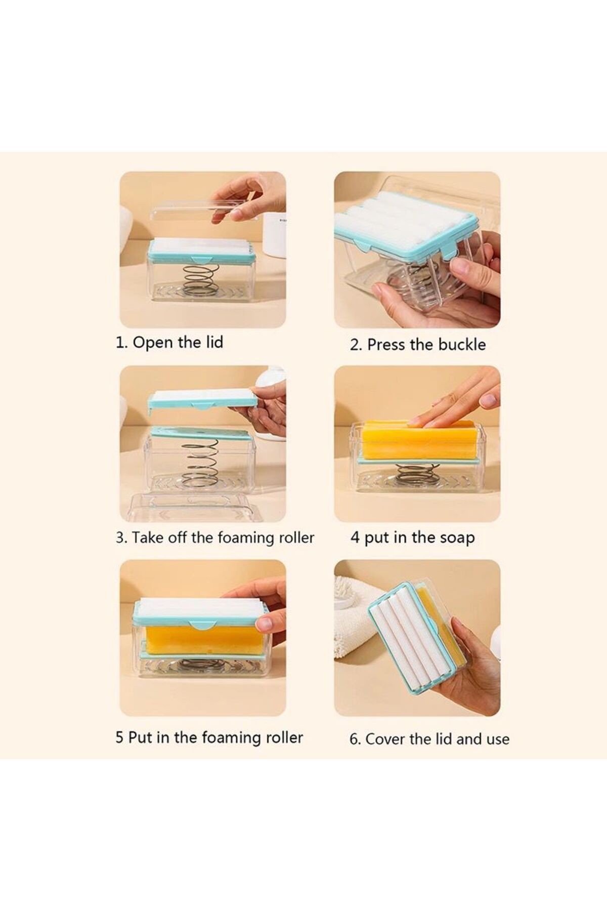 BLUE SİDE-Multifunctional Practical Scrubbing Soap Box 2