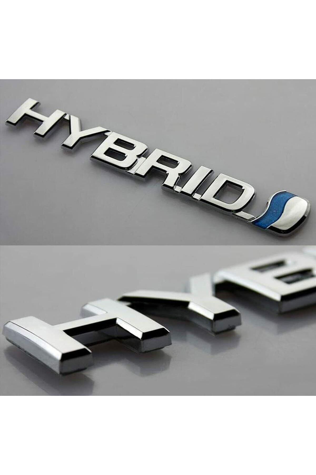 Genel Markalar Hybrid Yazı Toyota HYBRİD Yan ve Arka Yazı
