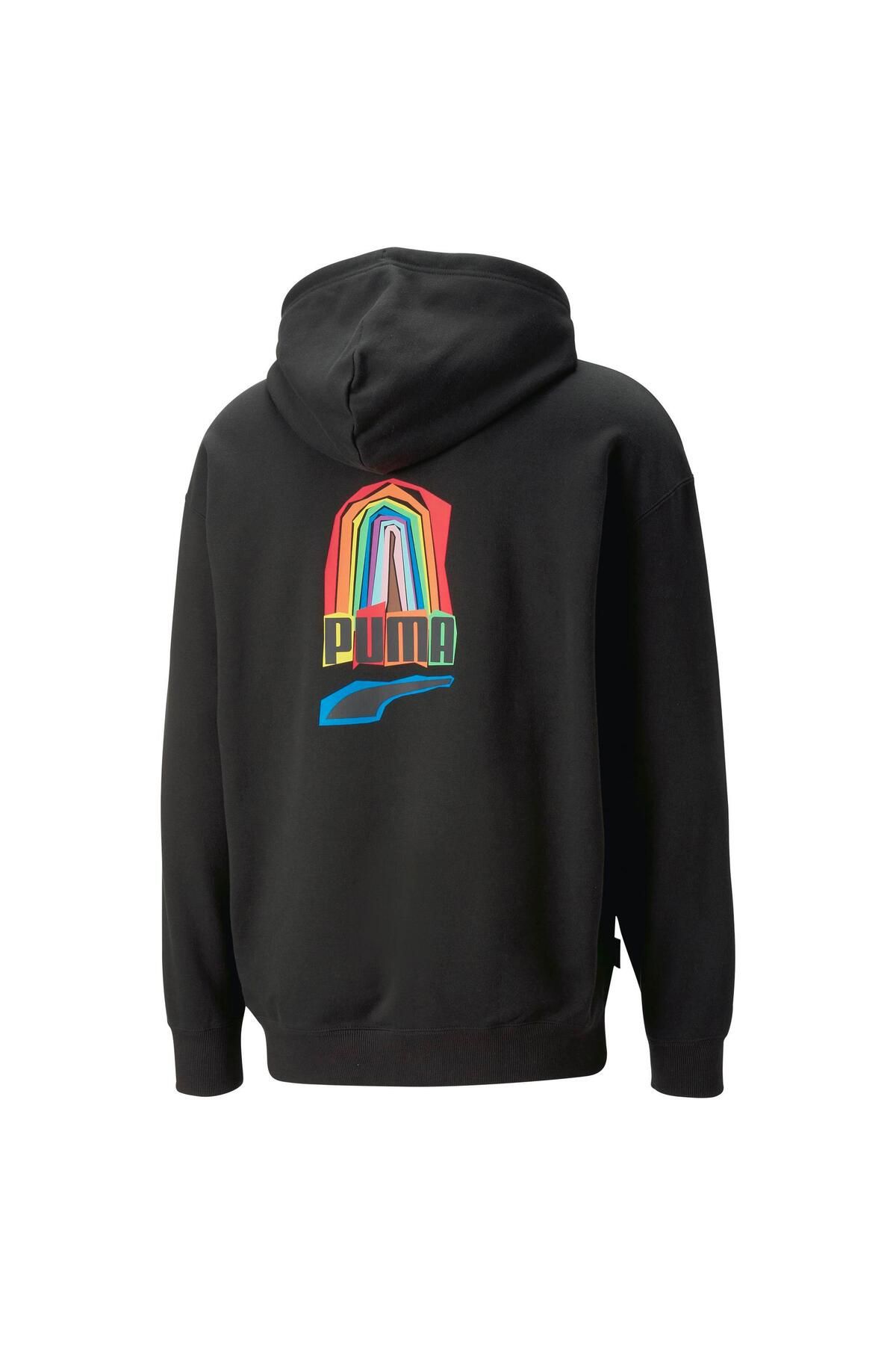 Puma DOWNTOWN PRIDE Hoodie PUMA Black Trendyol