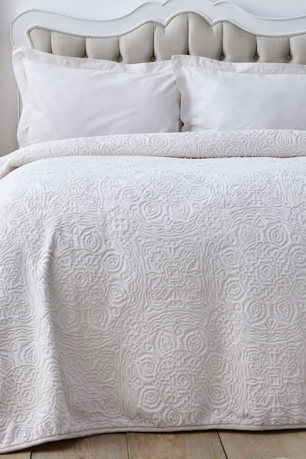 Karaca Home-Gray Single Scala Embosy Blanket 2