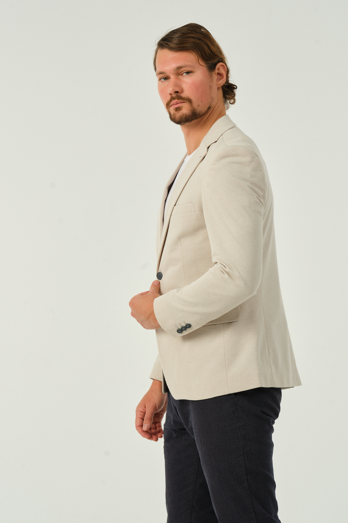 ژاکت مردانه بژ VALUE | 1062 اورجینال - تصویر 2