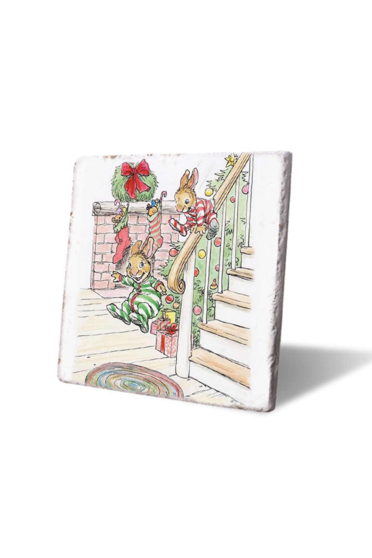 Rabbit Brothers New Year Coaster
