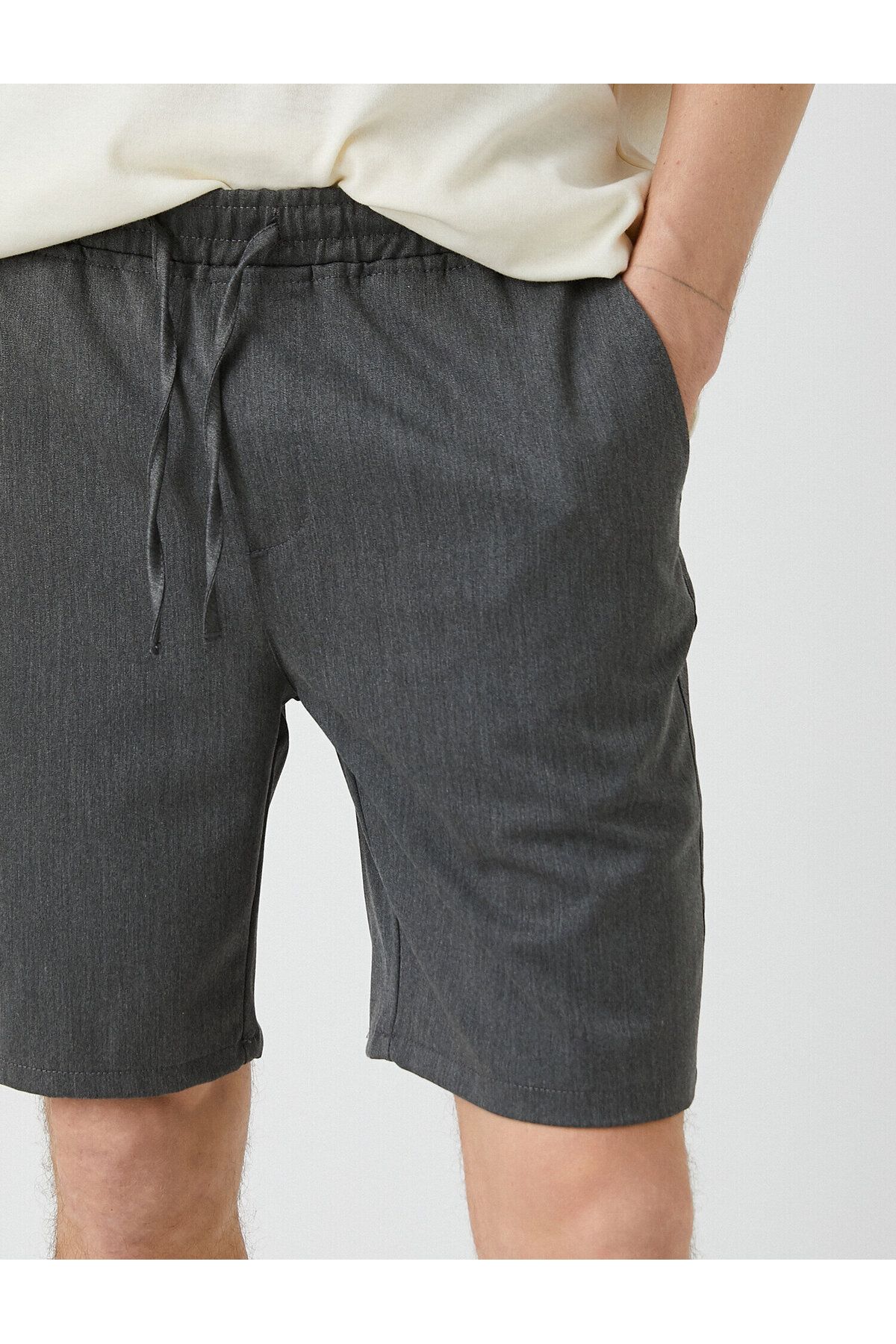 Tie waist chino shorts online
