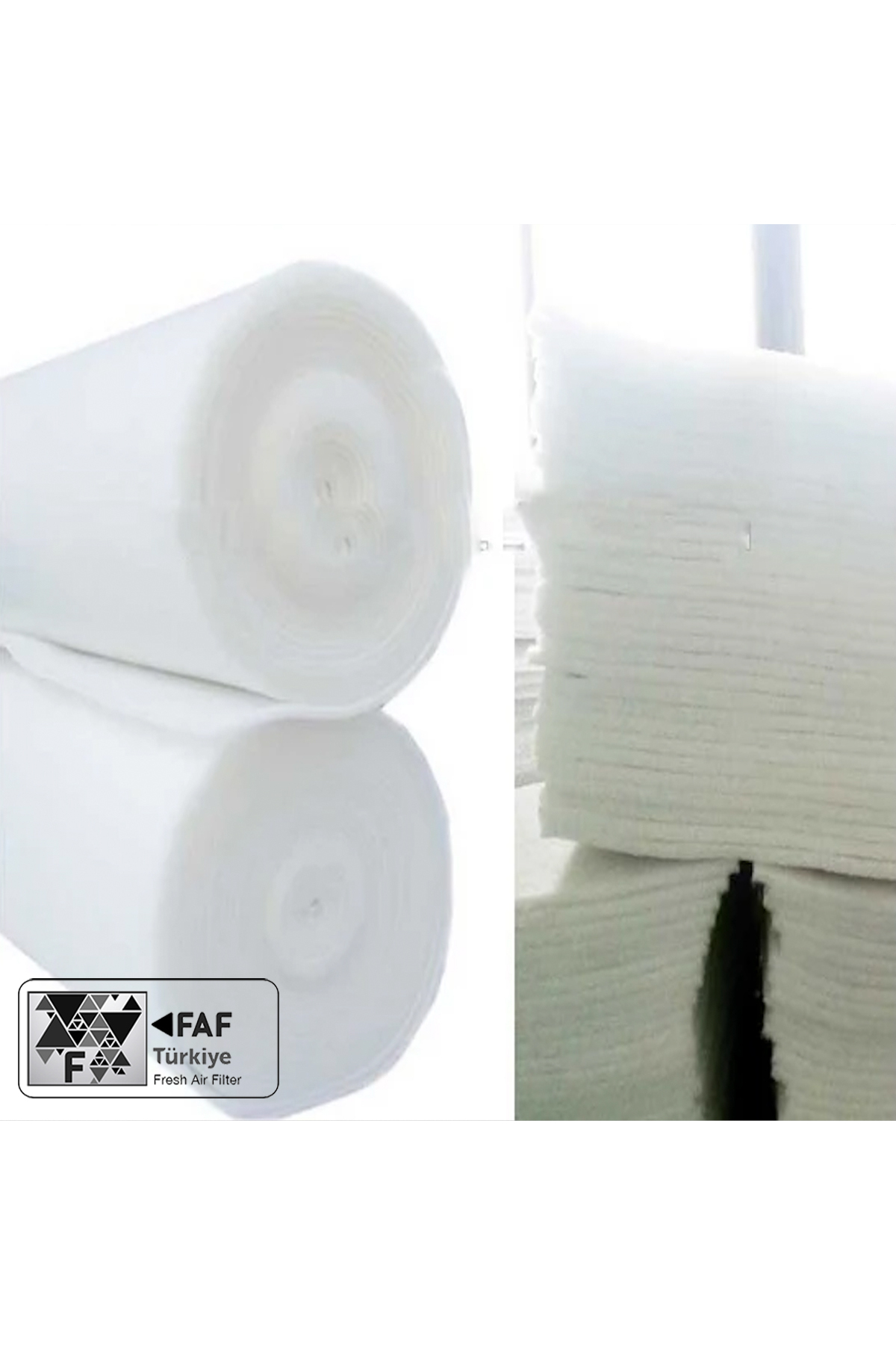 FAF FİLTER 4 M2 Elyaf Filtre 1. Kalite FAF Marka-18-20MM Kalınlığında - Eu4 G4 Sınıfı Filtre -EN779 -ISO16890