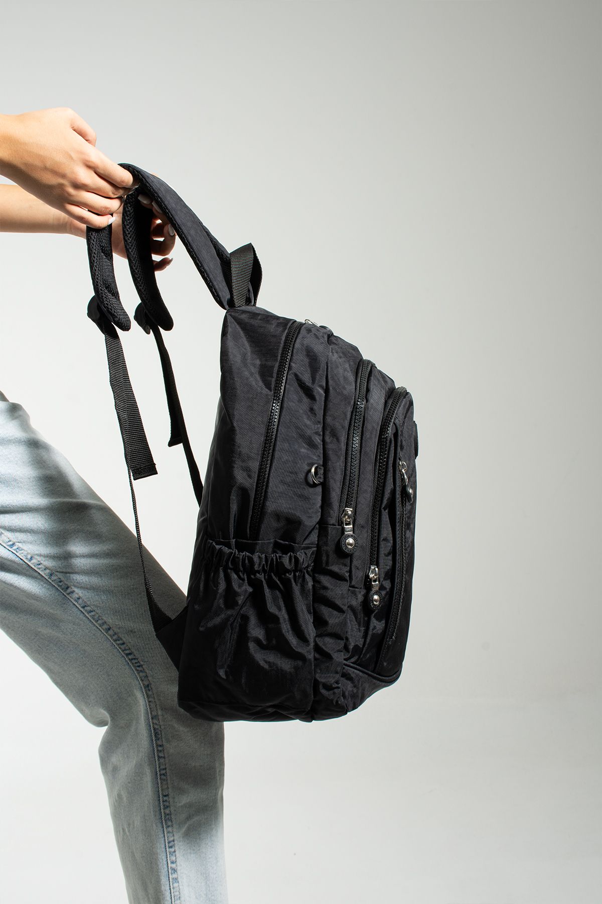 anta Trend School Bag Black Plain Trendyol