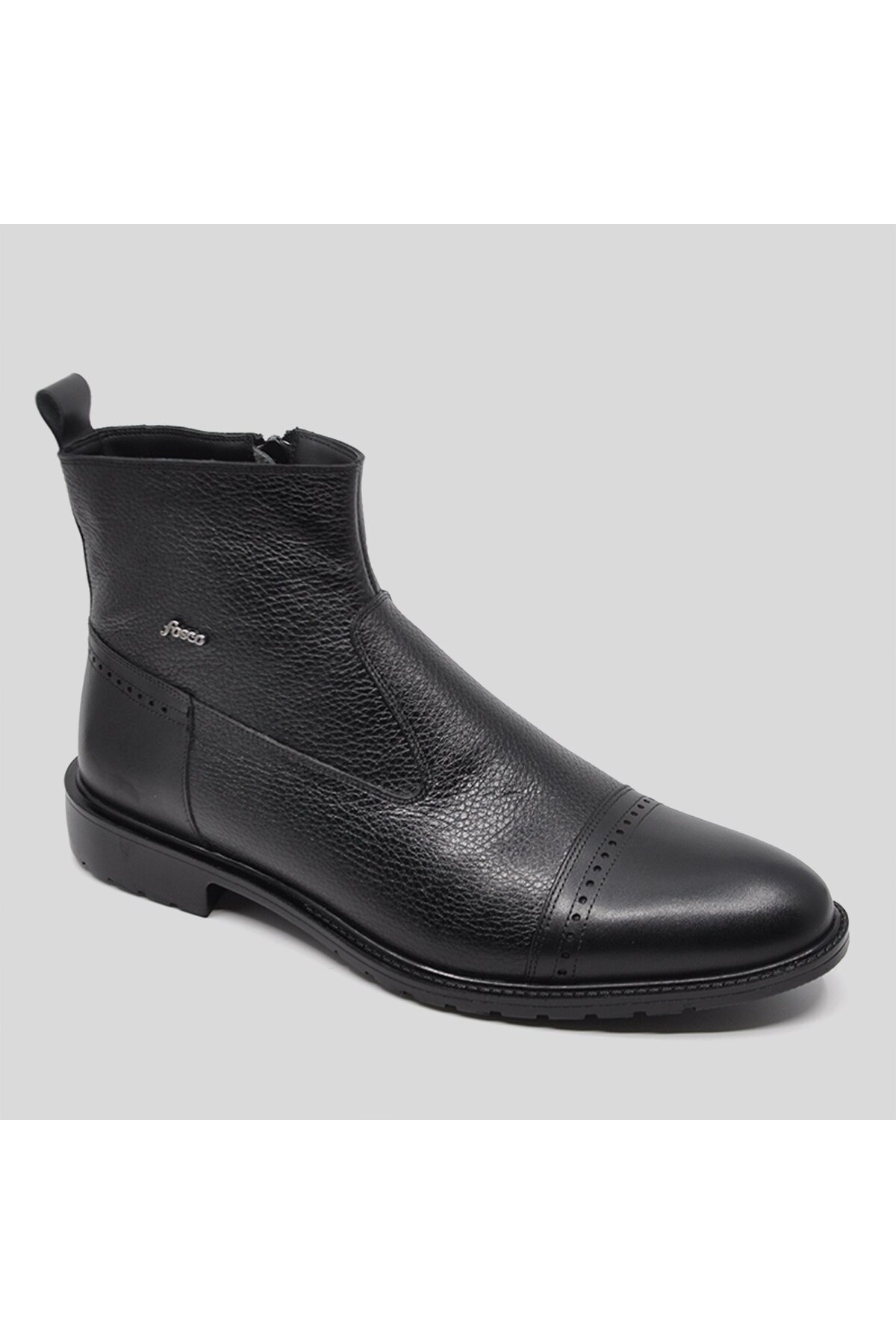 بوت مردانه مشکی Fosco | FOSCO 2510 46 551 SIYAH ADR اورجینال - تصویر 3