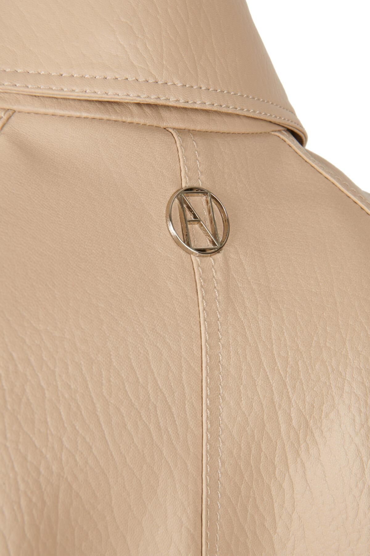 Noella-ELINA Leather Jacket Beige Jumbo 4