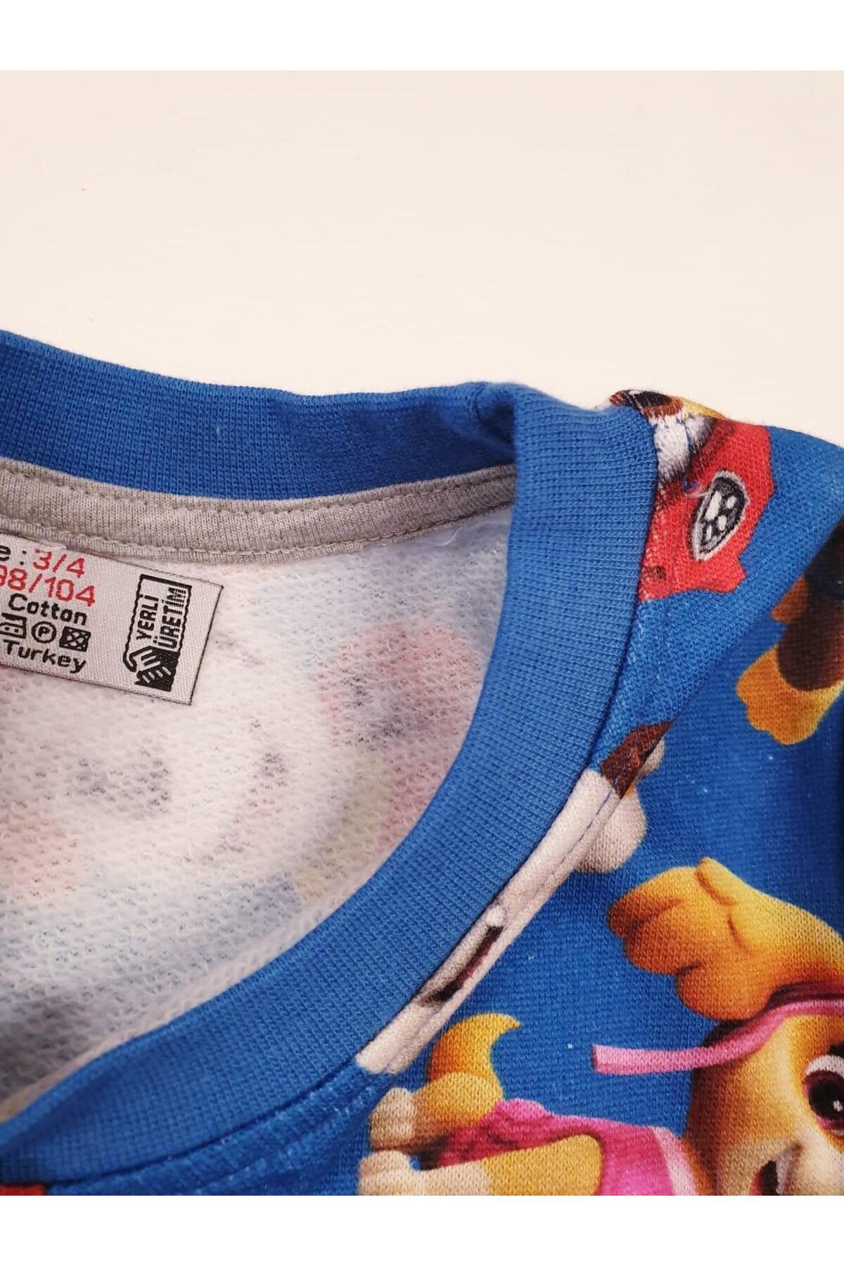 سویشرت پسرانه آبی SeaBubbles | ST04742 اورجینال - تصویر 5