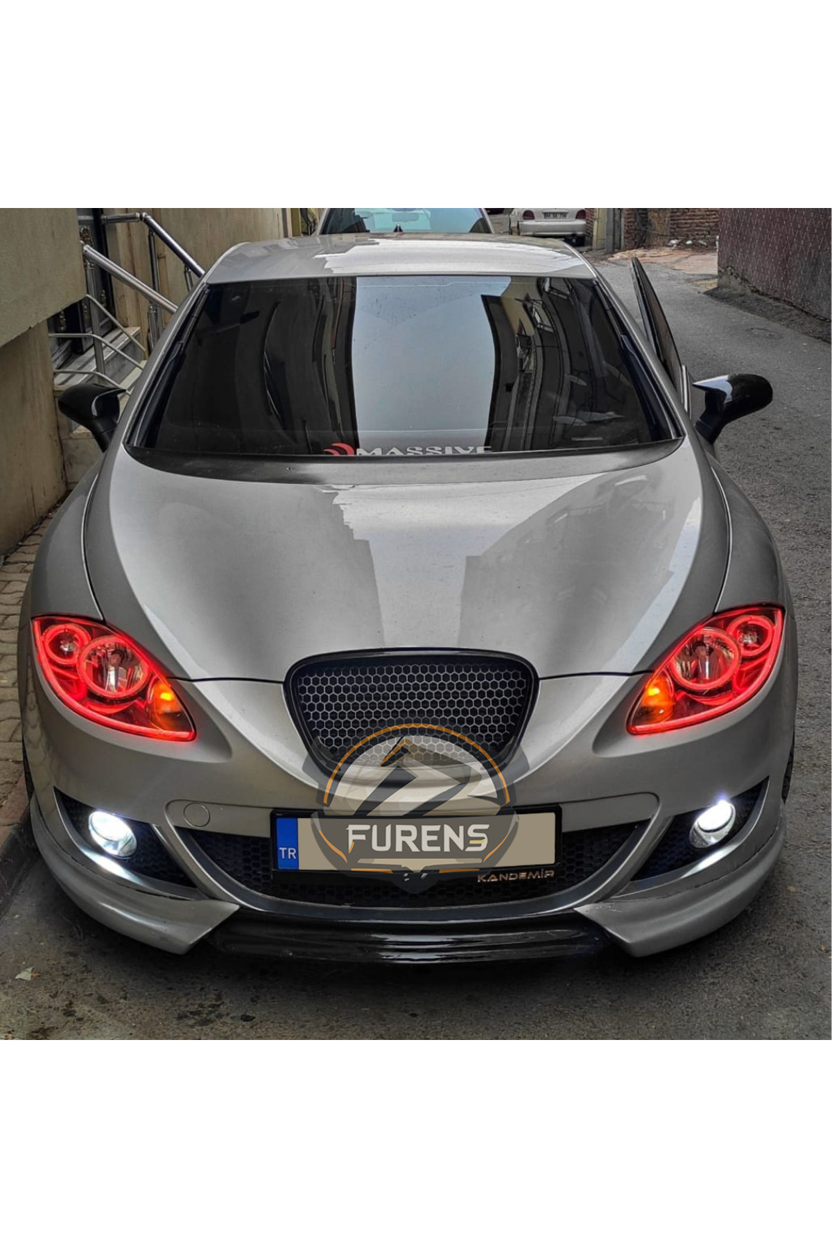 STS Oto Aksesuar Seat Leon Mk2 Batman Yarasa Ayna Kapağı Piano Black 2005 2006 2007 2008 Uyumlu