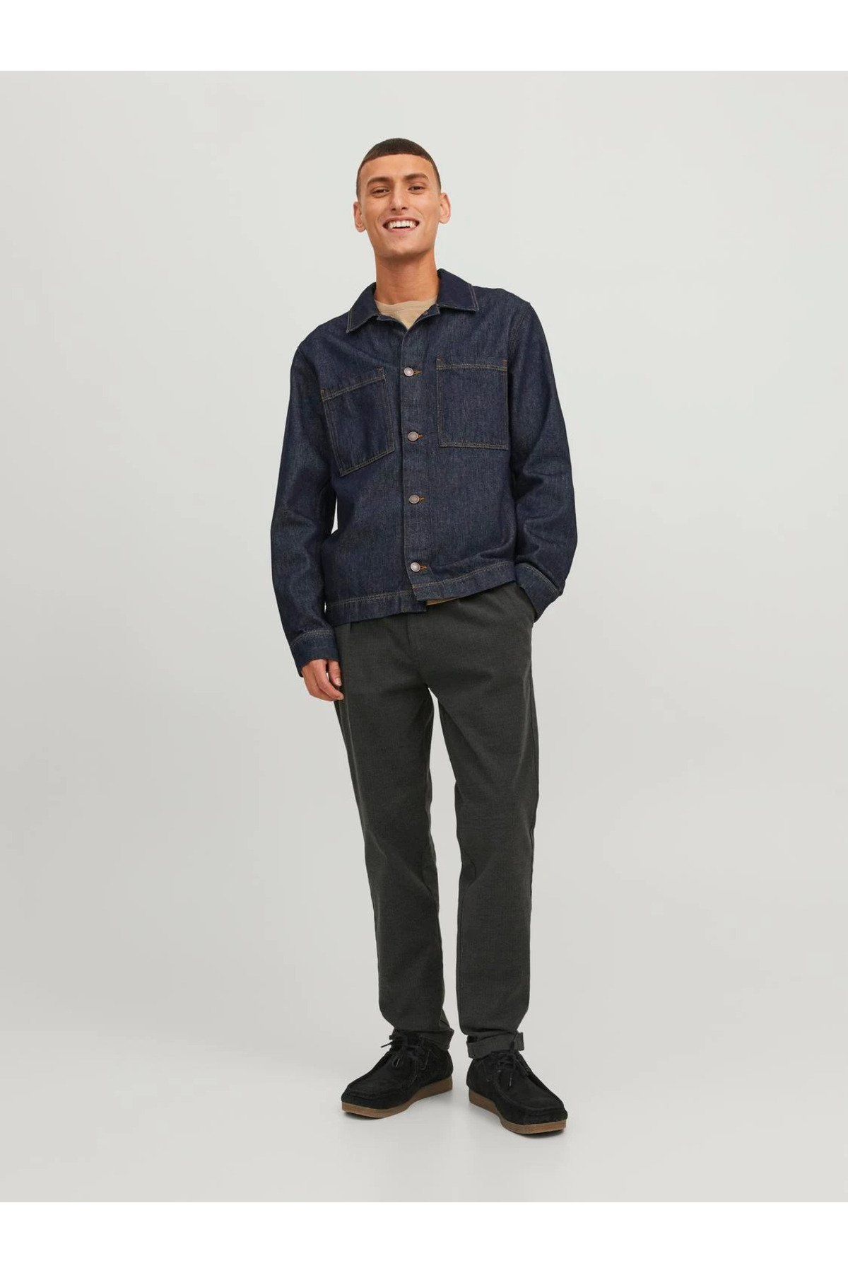 شلوار مردانه راسته فاق نرمال | جک اند جونز Jack & Jones 12242196 - تصویر 5