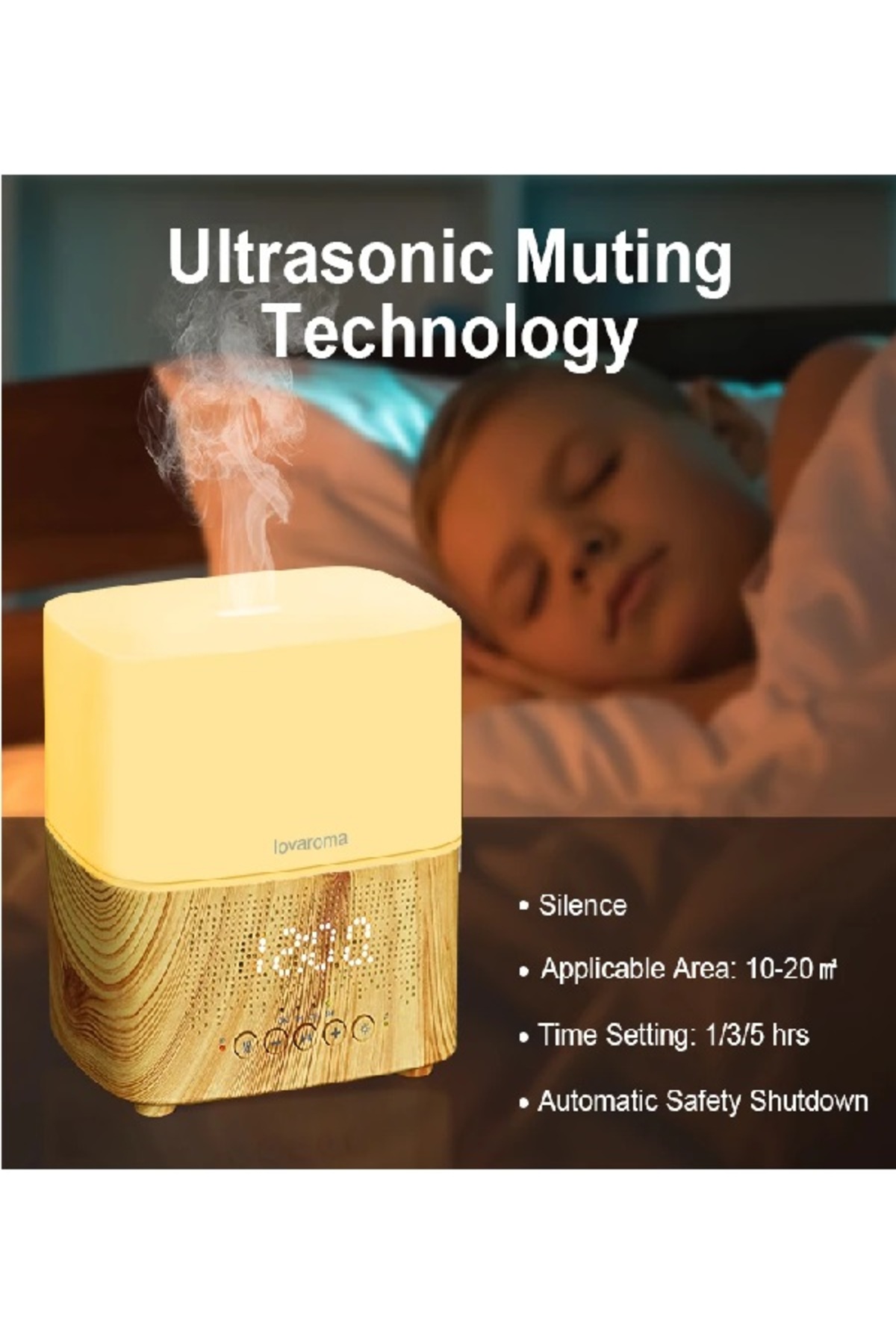 Humidifier Hava nemlendirici ultrasonik aroma yayıcı renkli LED ışıklı ...