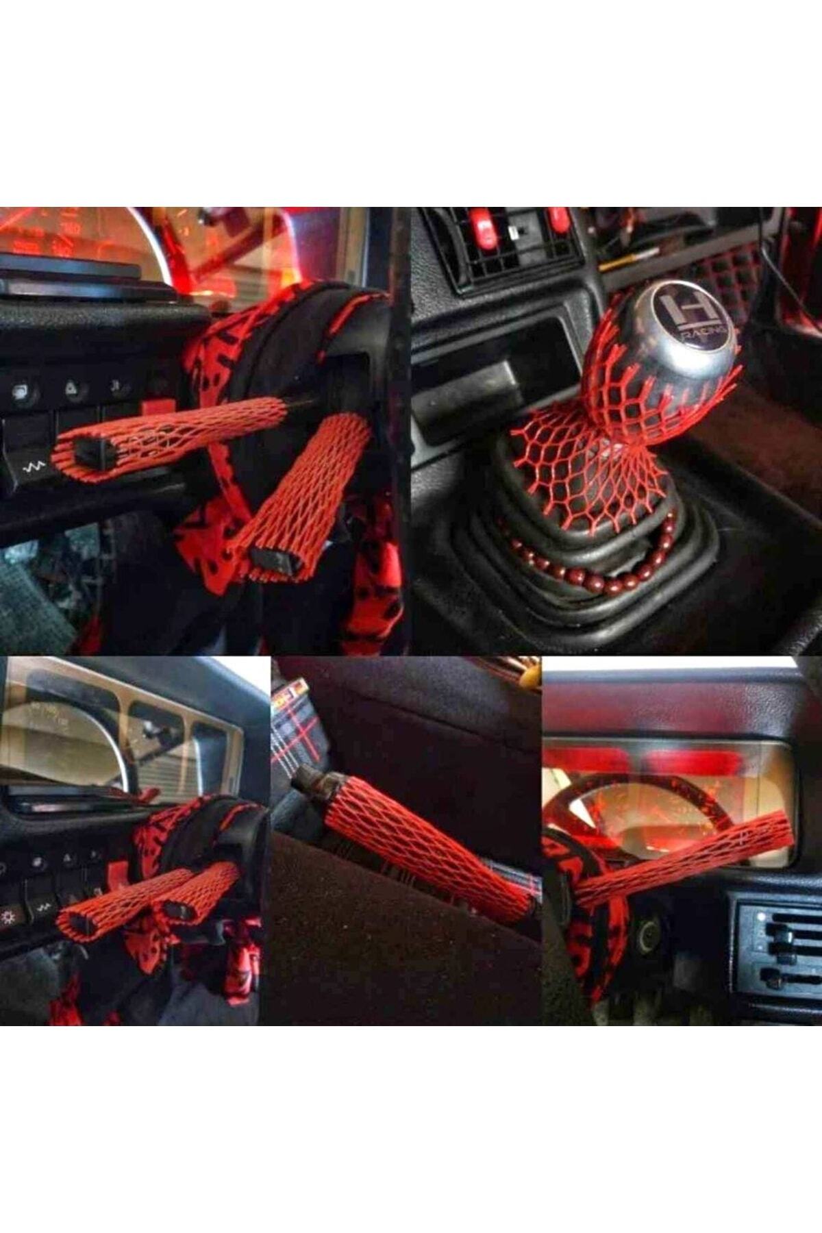 Genel Markalar Peugeot 301 Serisine Uyumlu Araç İçi 10 Lu Kırmızı File Seti