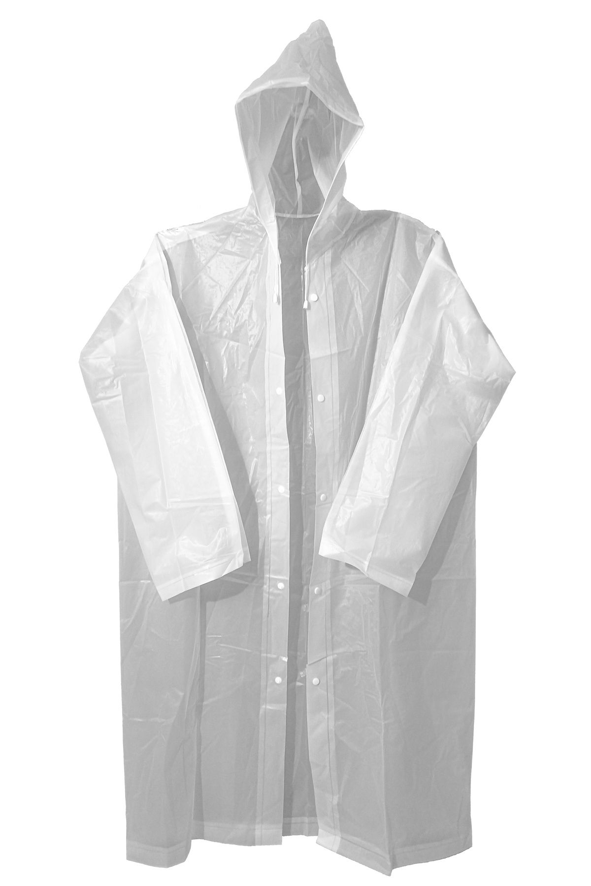 White clearance plastic raincoat