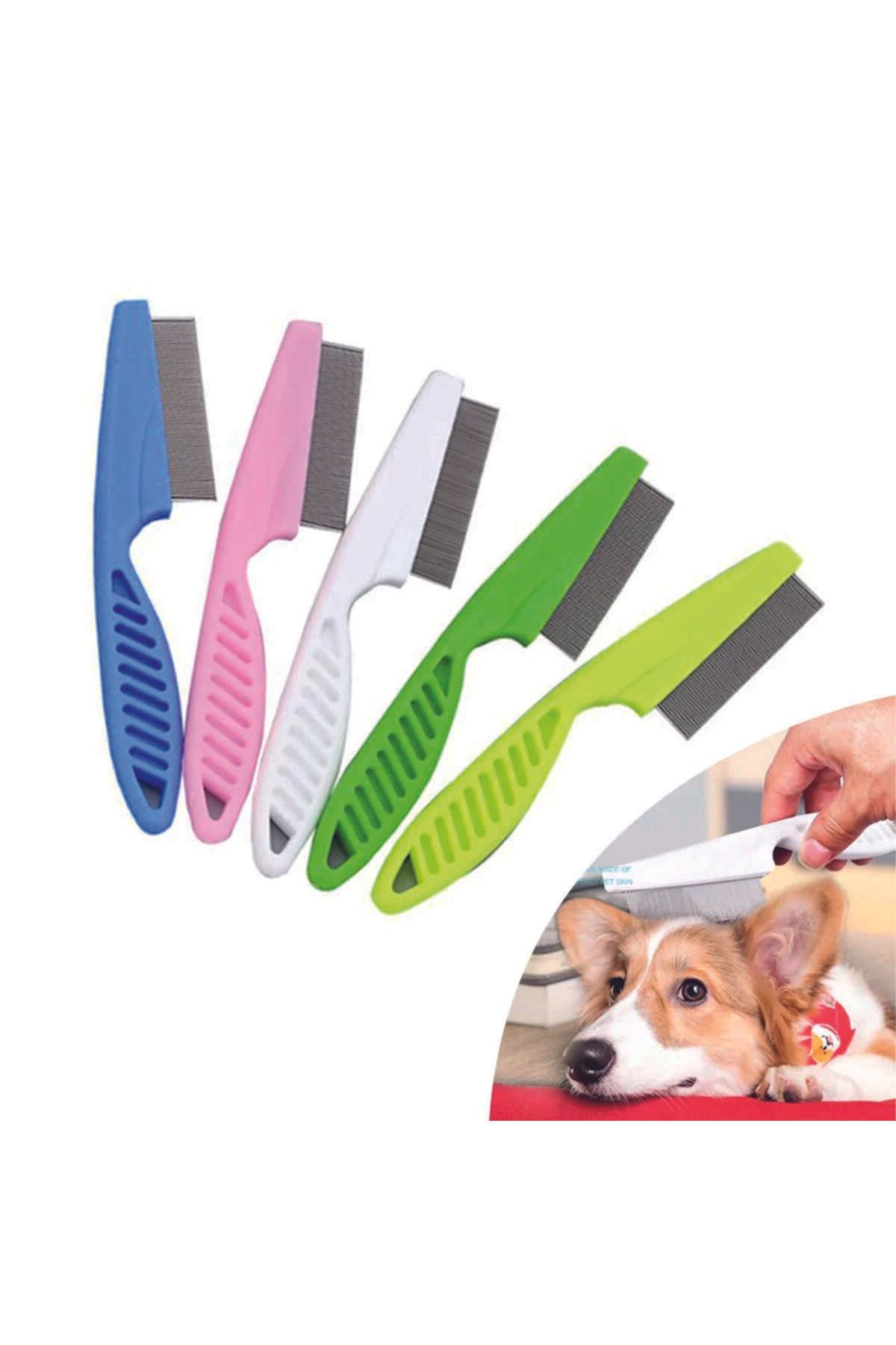 Kedi Köpek saplı Tüy Bit Pire Toplayıcı Toplama Temizleme Tarağı Tarak Bit Pire Temizleme Kedi Köpek