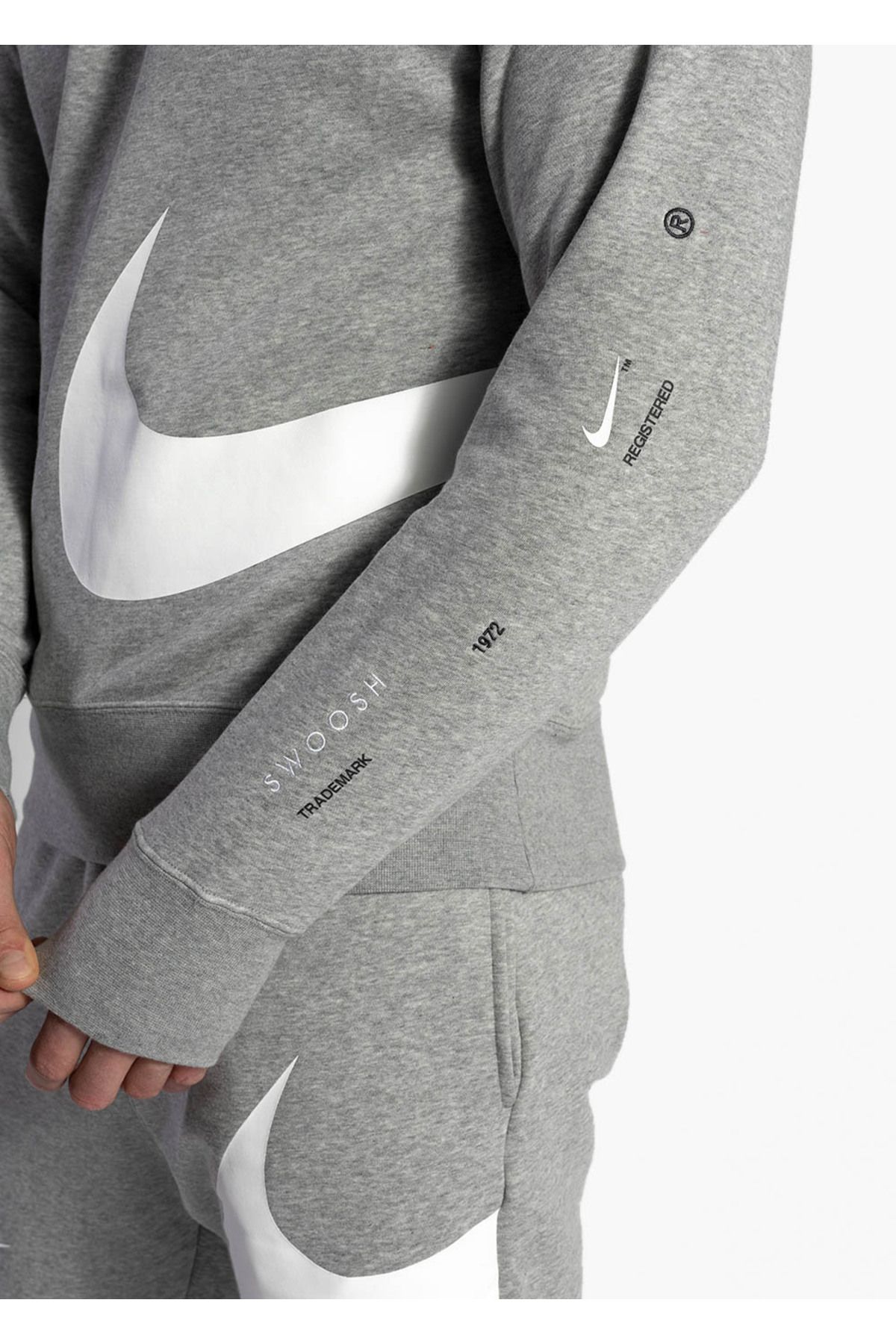 Nike SWOOSH AIR SPECIAL SERIES MEN S GRAY SWEATSHIRT Trendyol