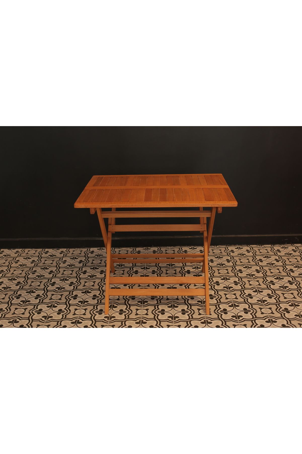 ayzenbi 75x95 Minderli Balkon Bahçe Mutfak Bistro Set Katlanır Masa-sandalye 4+1