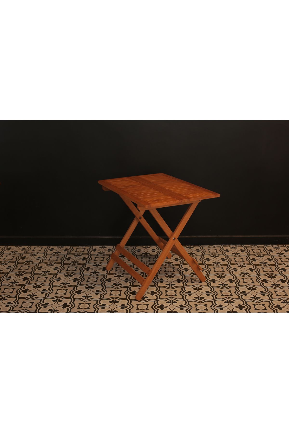 ayzenbi Minderli Balkon Bahçe Mutfak 3'lü Bistro Set Katlanır 60x80 Masa-sandalye 2+1