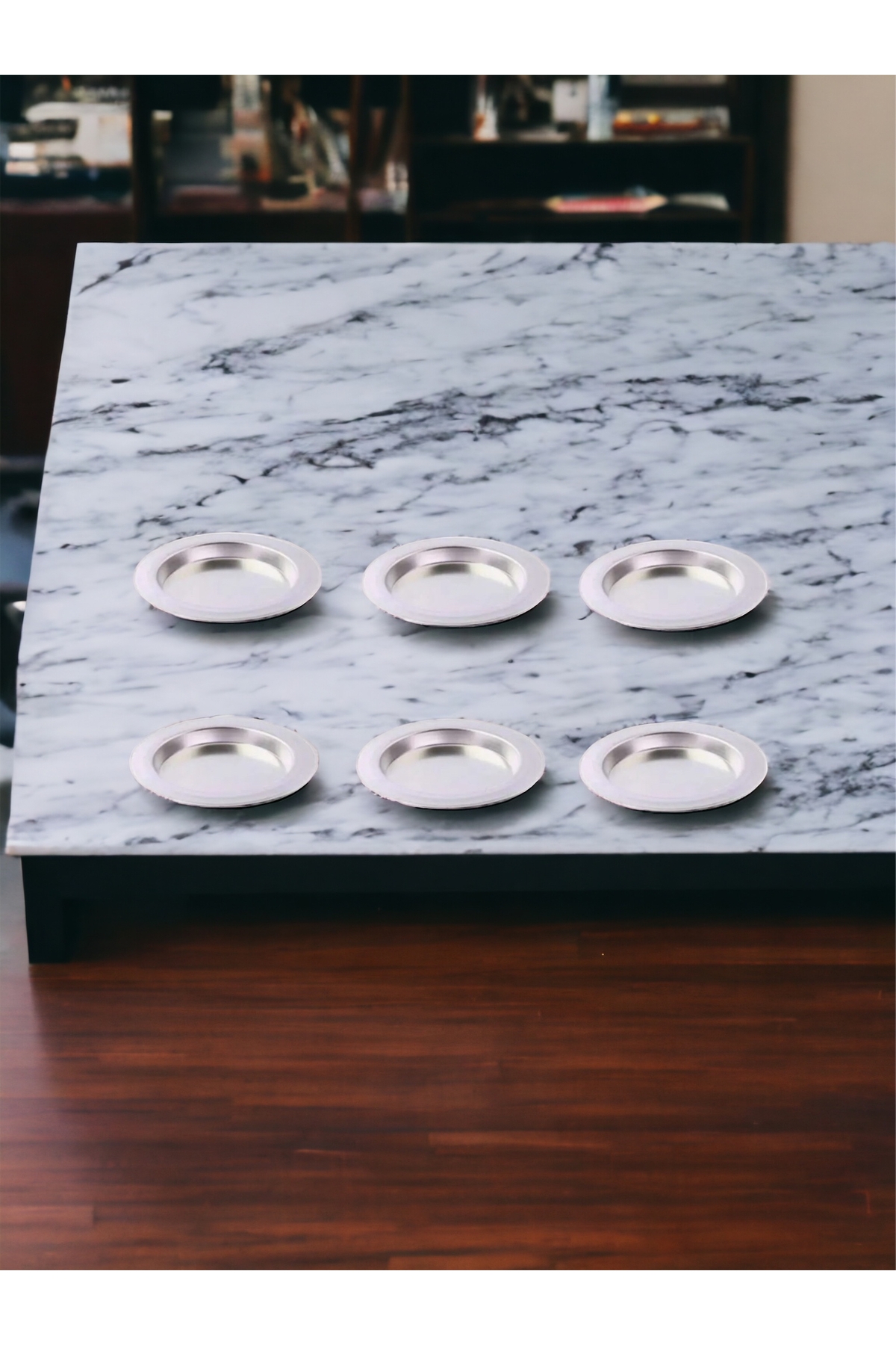 6 Alu Teller 13cm Innenmaß | Künefe Dessertteller Servierteller