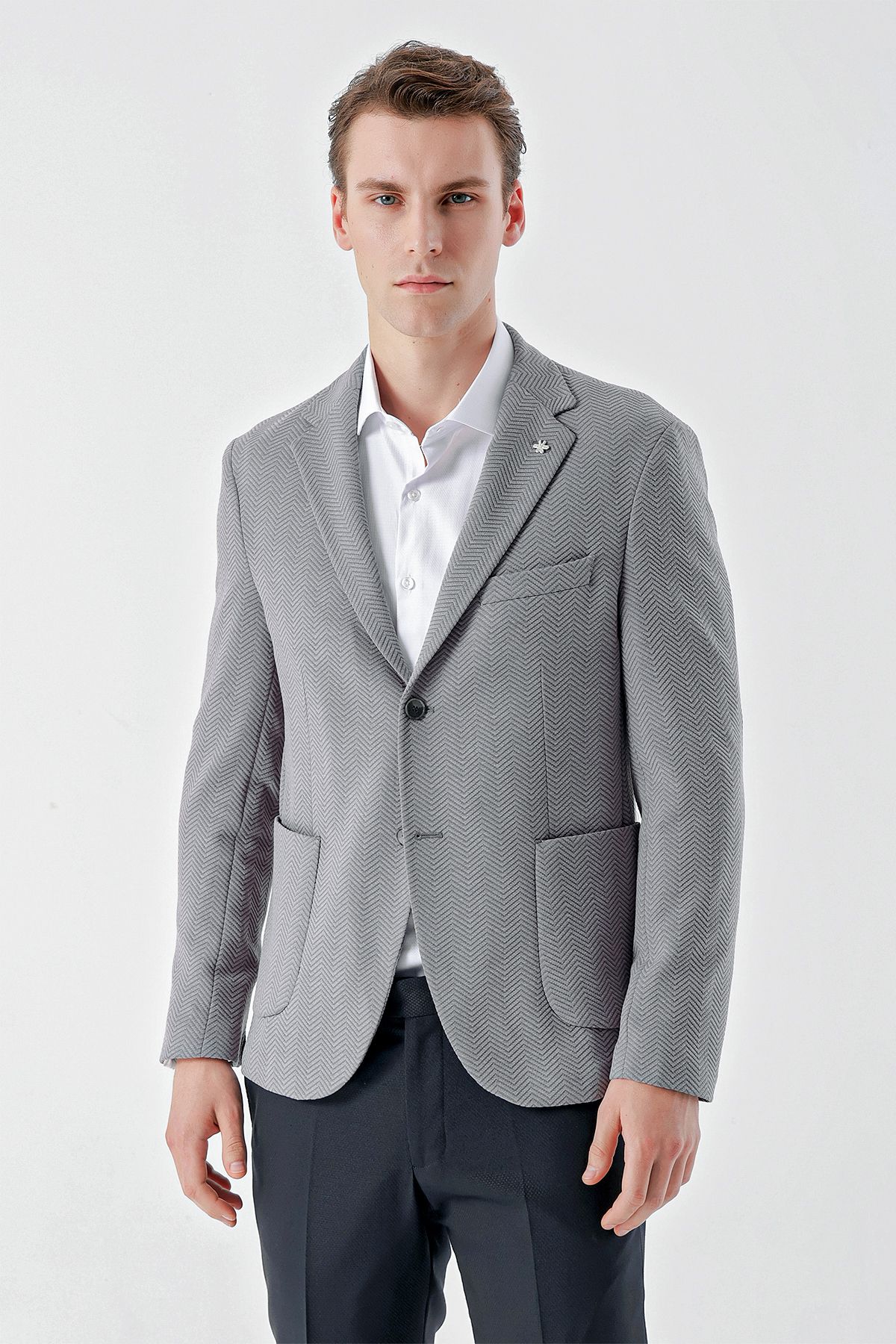 Light gray sports discount jacket
