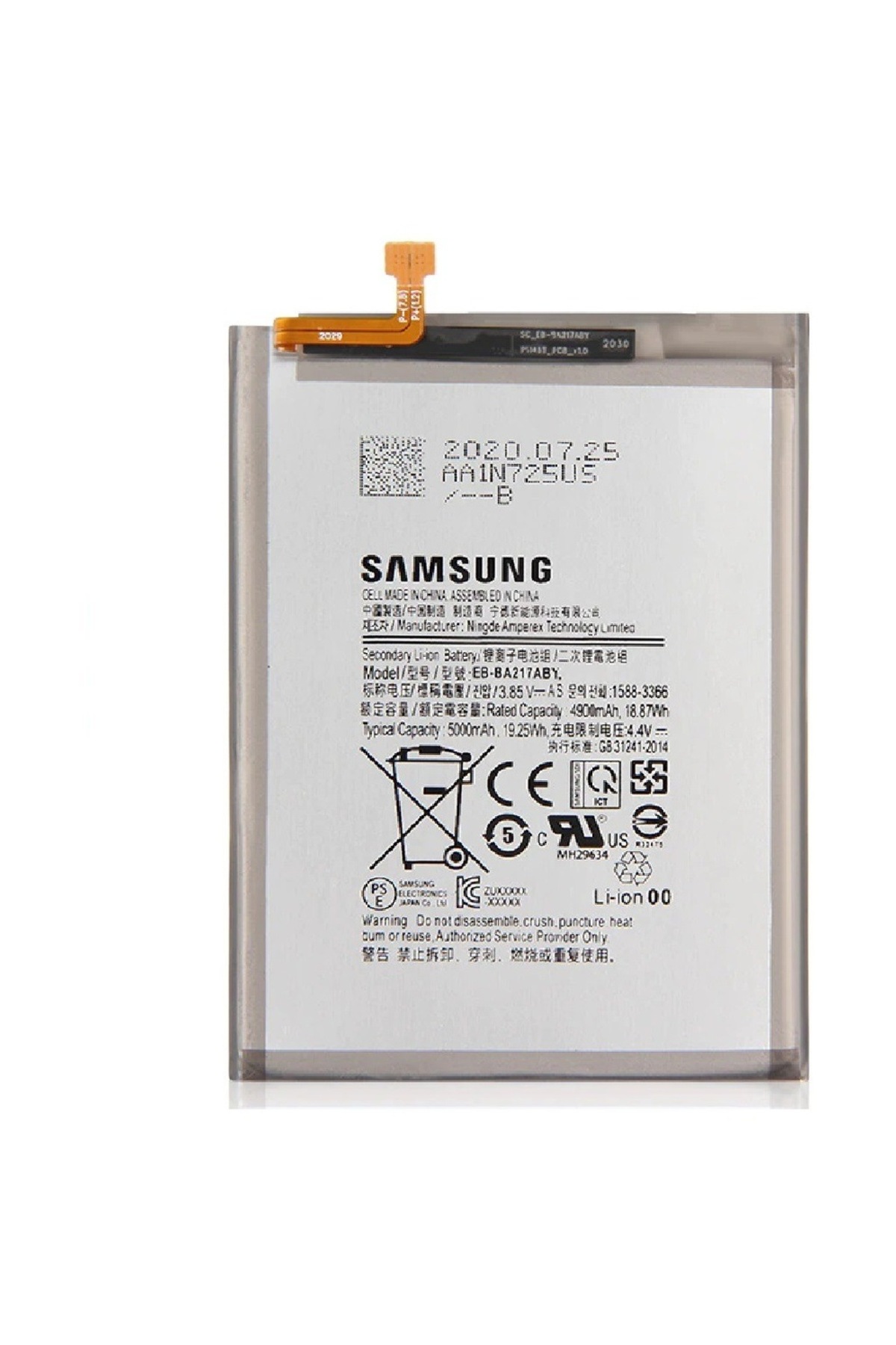 AXYA Samsung Galaxy Uyumlu A12 Pil Batarya Ba217aby 5000 Mah