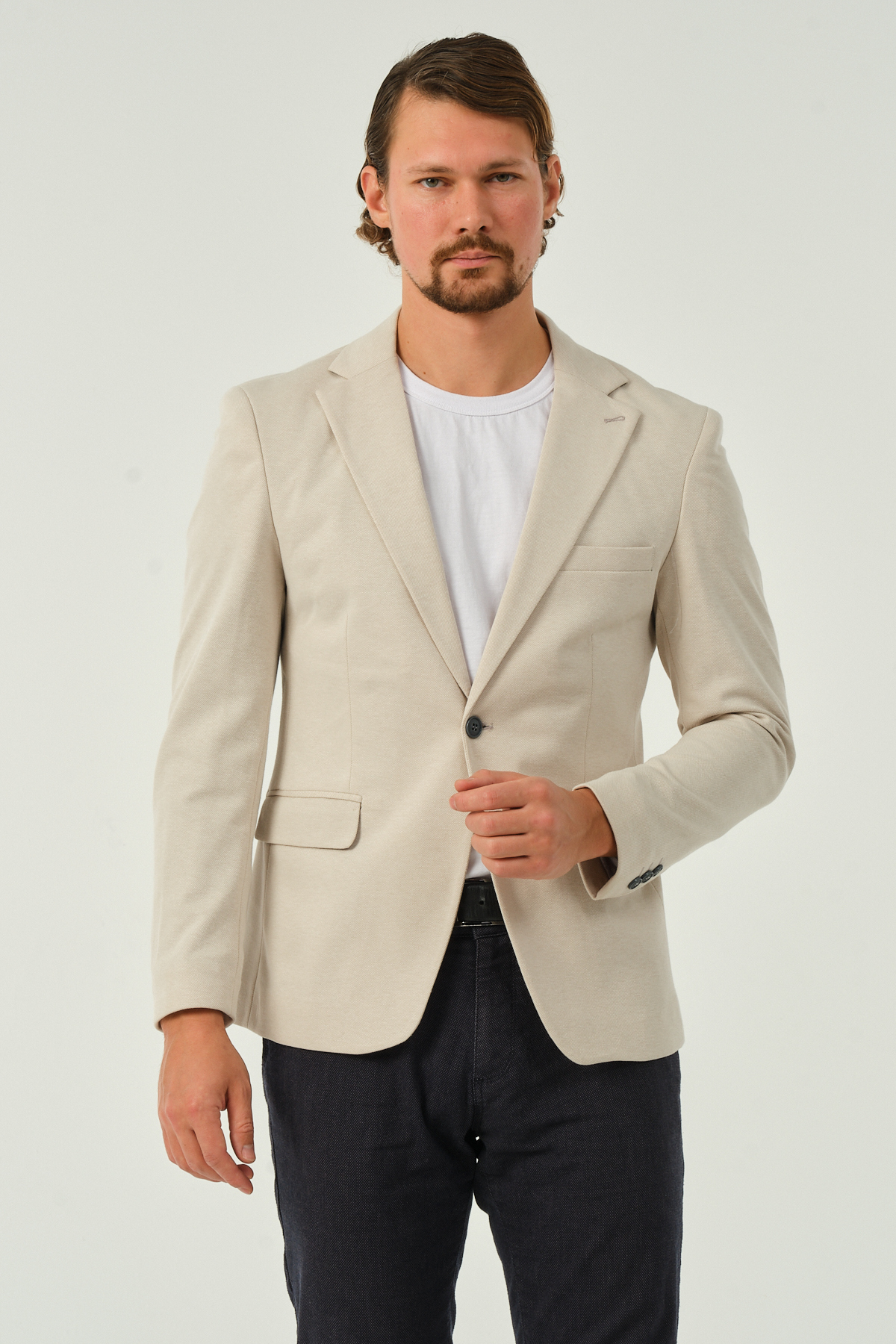 ژاکت مردانه بژ VALUE | 1062 اورجینال - تصویر 3