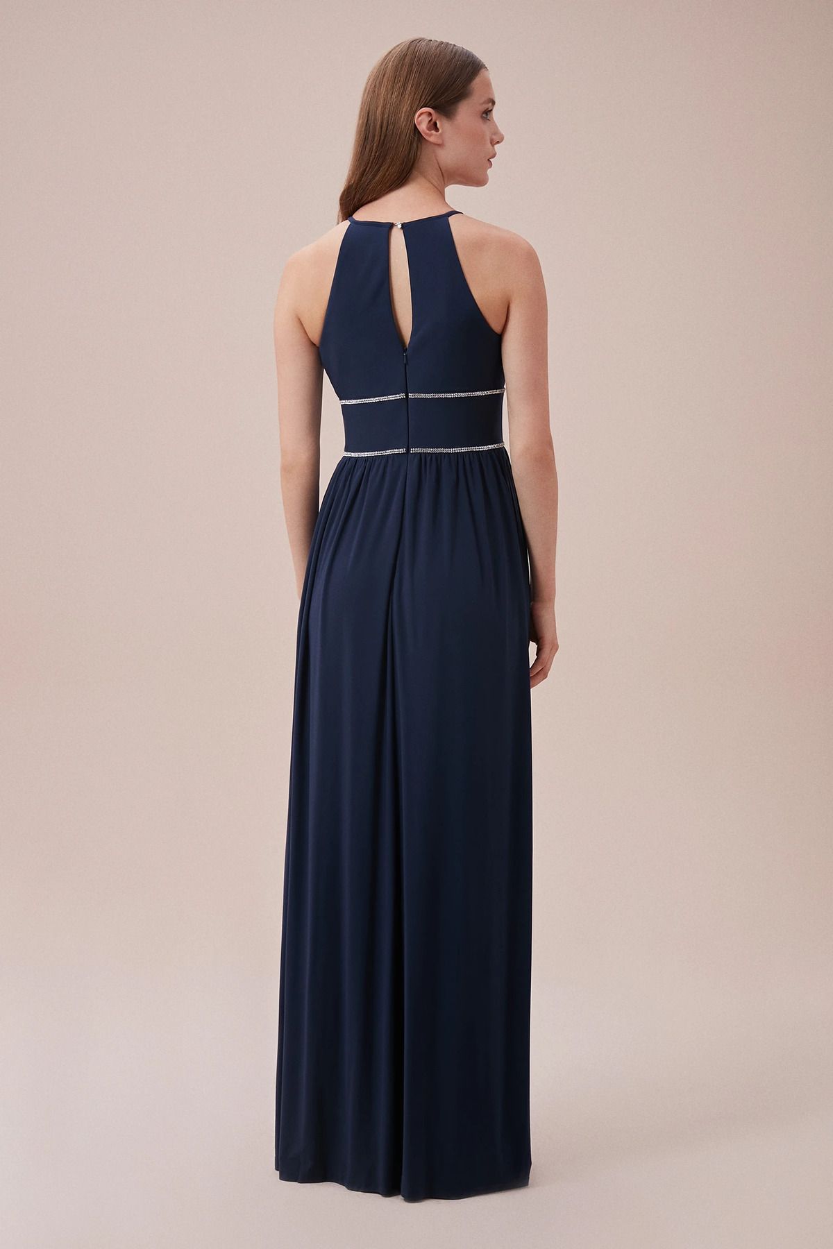 Oleg Cassini Evening Prom Dress Dark blue Long