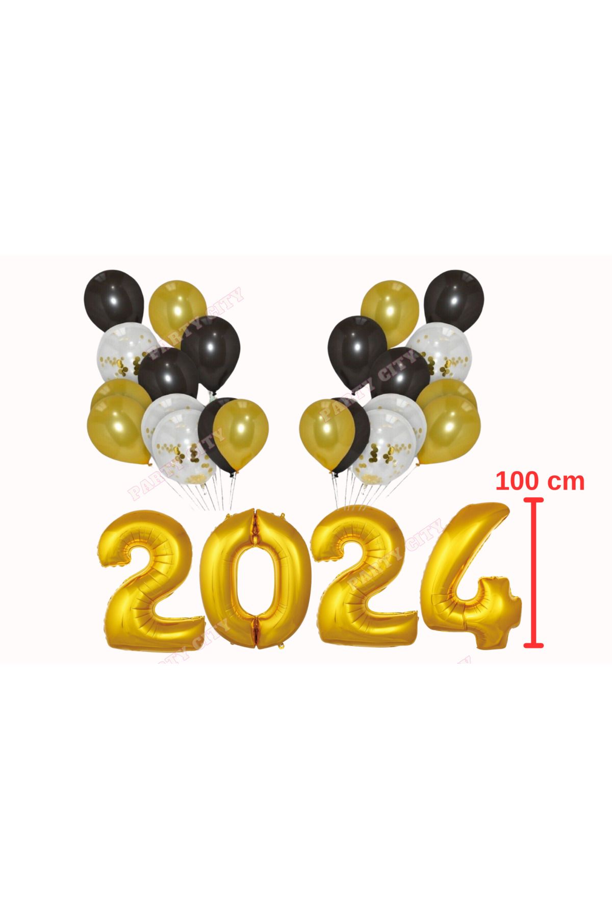 2024 Gold Foil Balloon Set