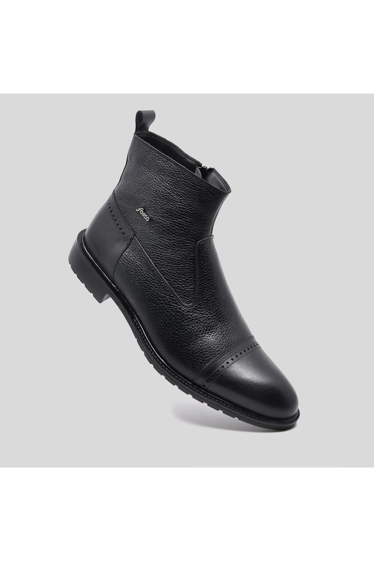 بوت مردانه مشکی Fosco | FOSCO 2510 46 551 SIYAH ADR اورجینال - تصویر 5