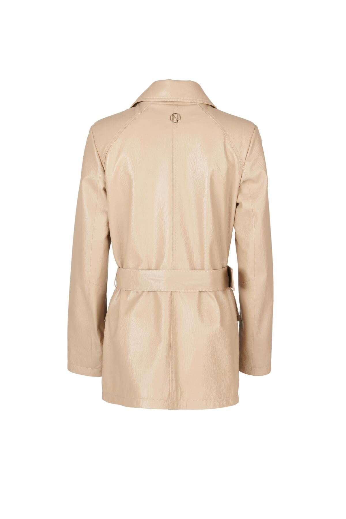 Noella-ELINA Leather Jacket Beige Jumbo 3