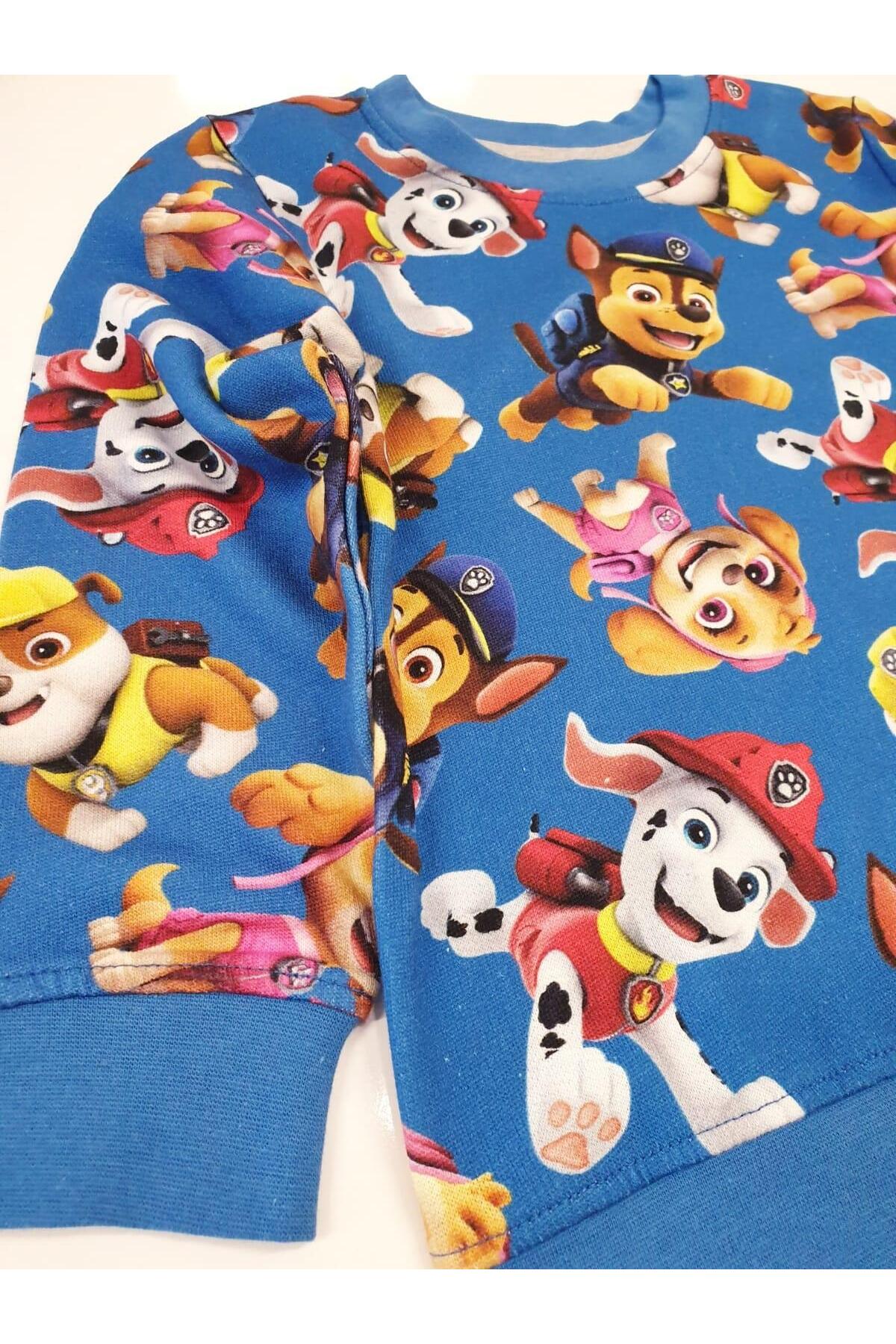 سویشرت پسرانه آبی SeaBubbles | ST04742 اورجینال - تصویر 4