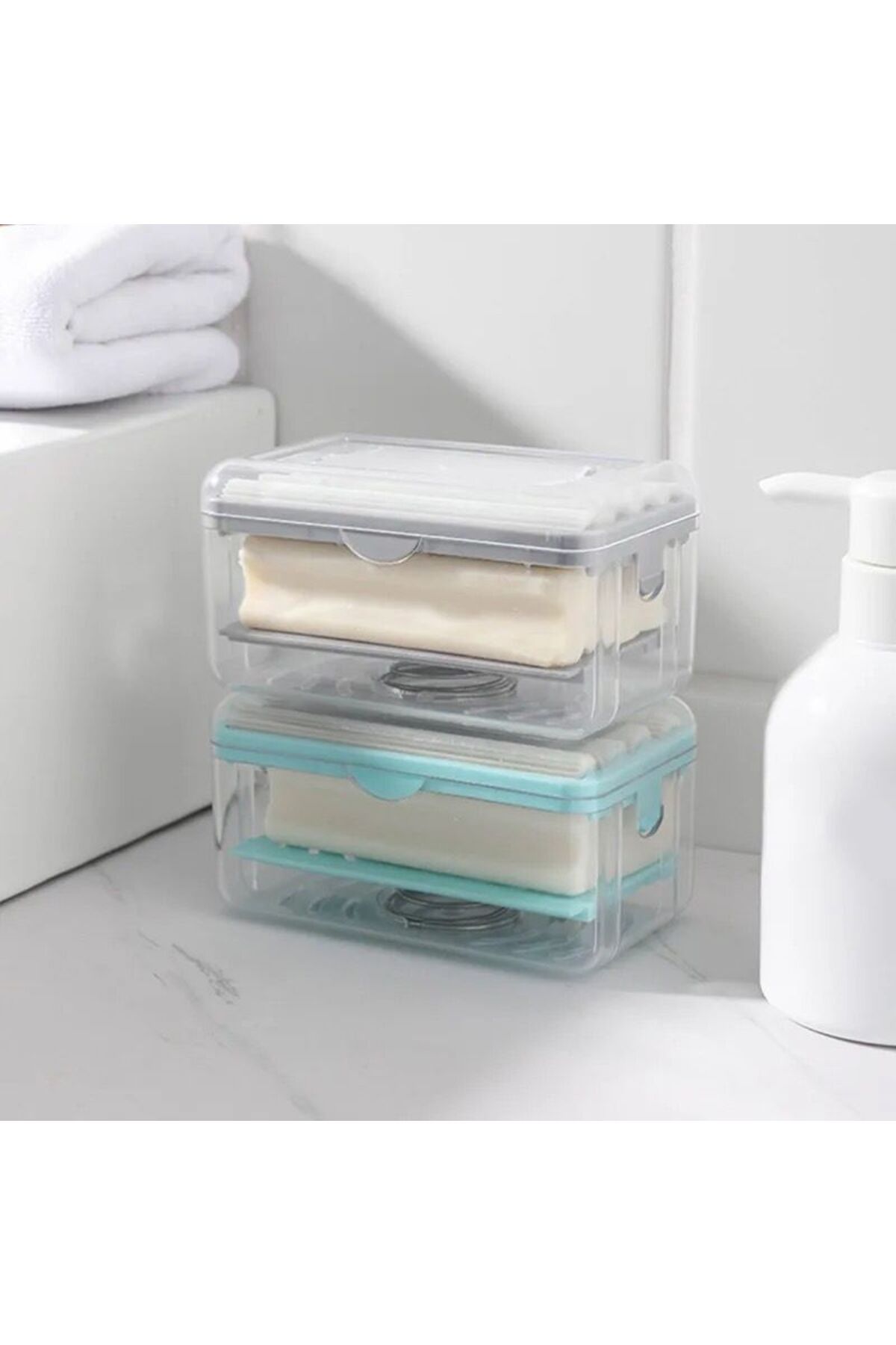 BLUE SİDE-Multifunctional Practical Scrubbing Soap Box 7