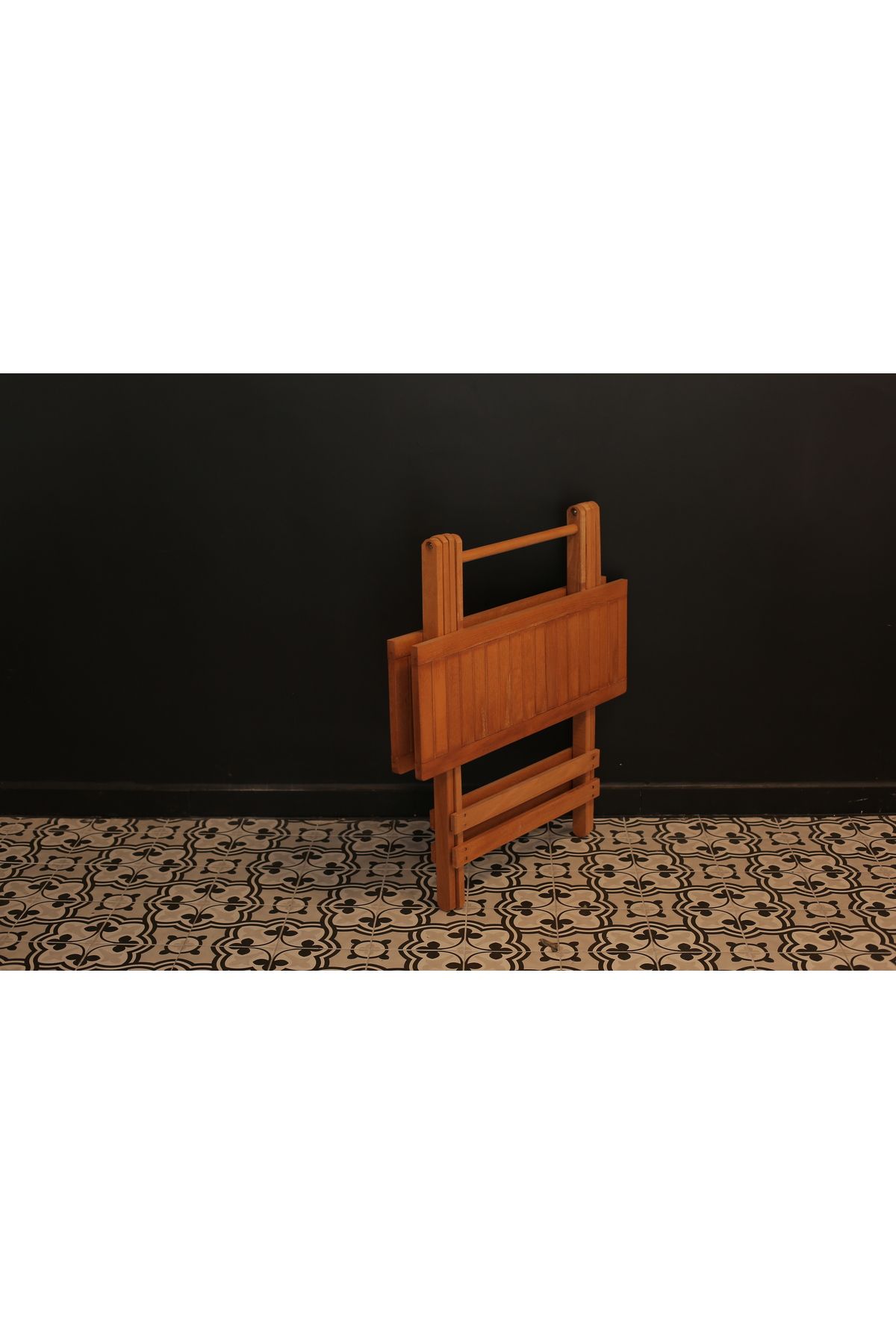 ayzenbi 60x80 Minderli Balkon Bahçe Mutfak Bistro Set Katlanır Masa-sandalye 4+1