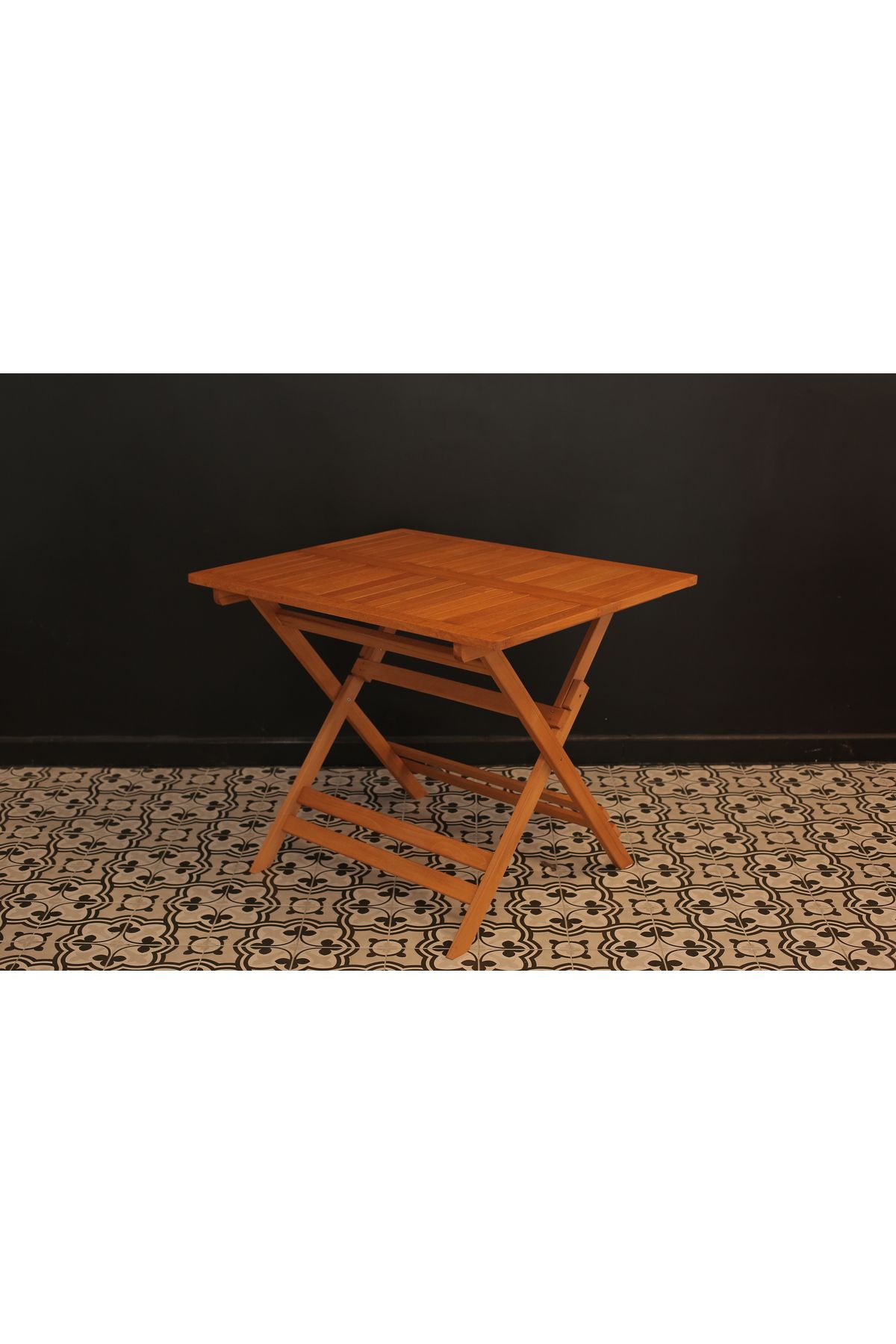 ayzenbi 75x95 Minderli Balkon Bahçe Mutfak Bistro Set Katlanır Masa-sandalye 4+1