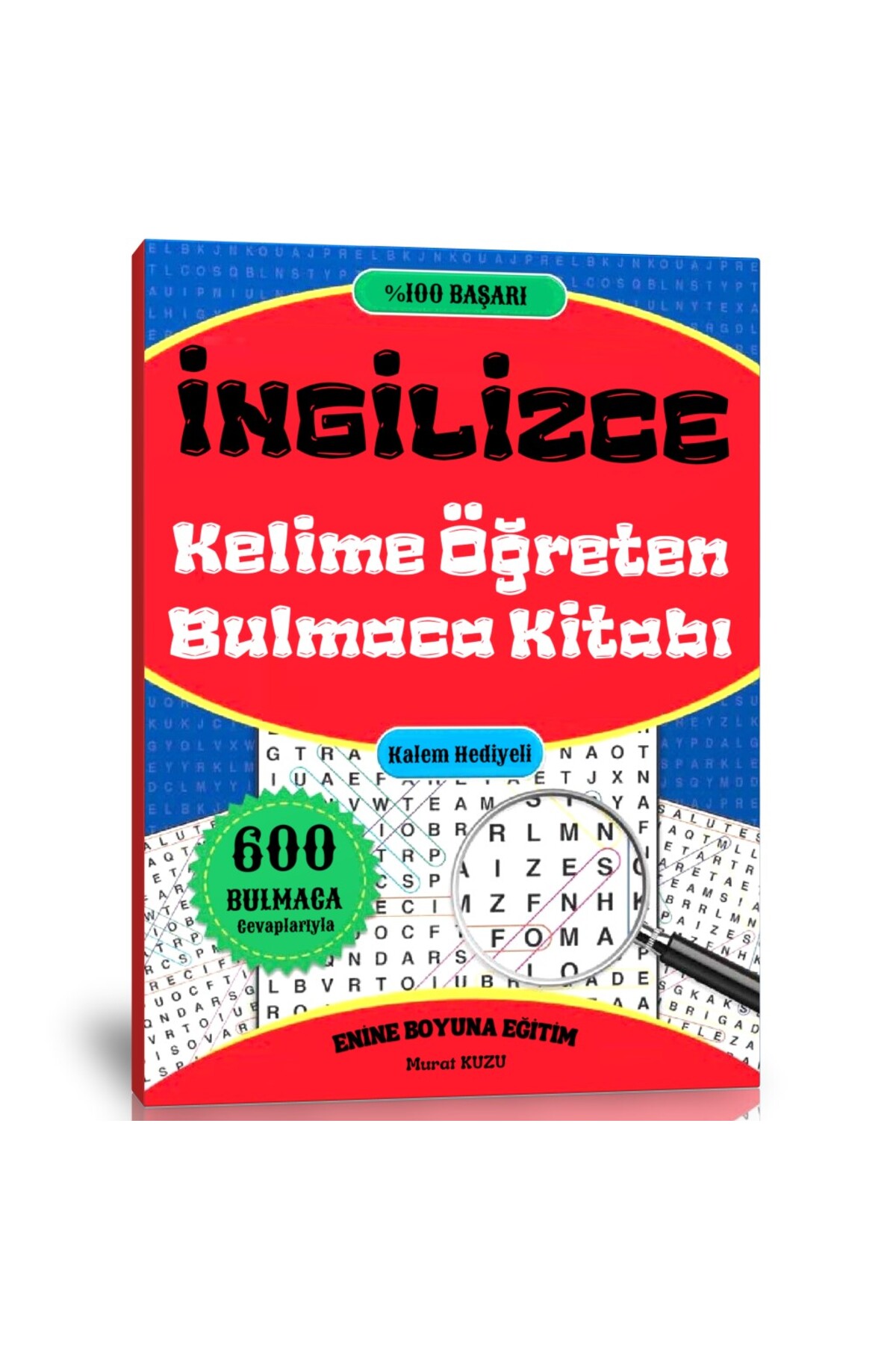 Enine Boyuna Eğitim İngilizce Kelime Öğreten Bulmaca Kitabı (600