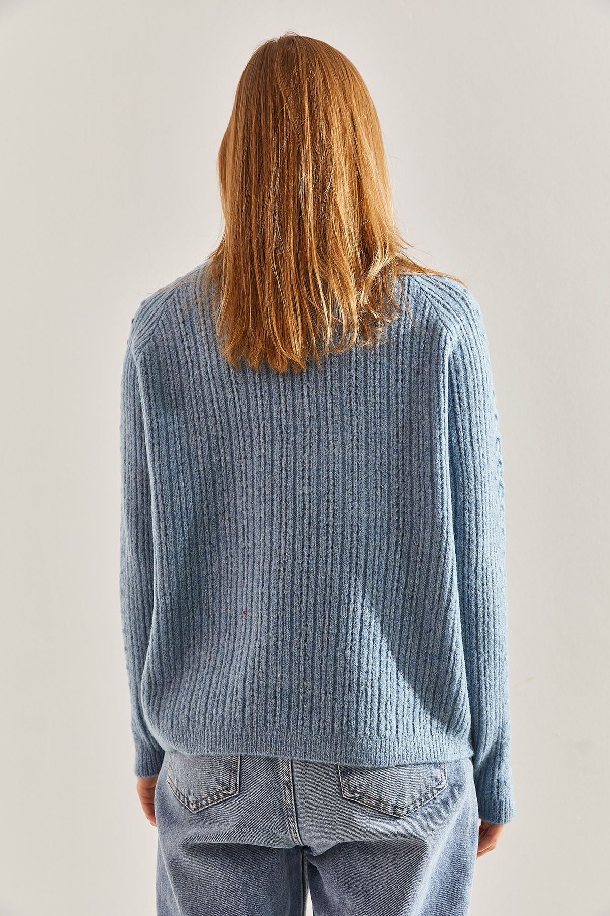 Bianco Lucci-Gemusterter Strickpullover für Damen 3